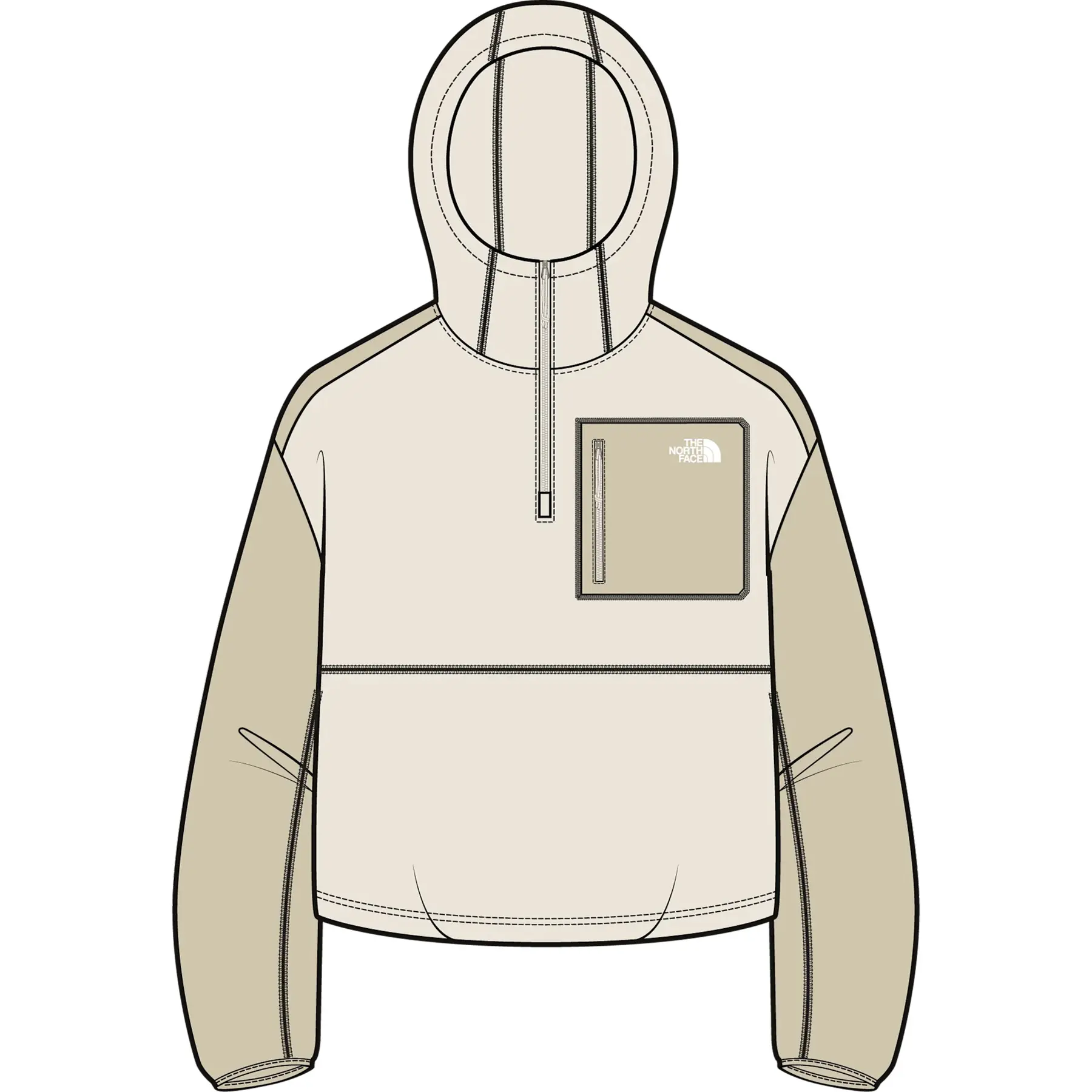 Fleece 1/4 Reißverschluss Damen The North Face Yumiori