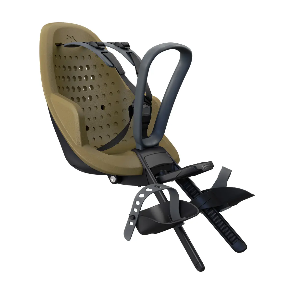 Siège enfant pour bicyclette THULE Yepp 2 Mini Nutria Green Front