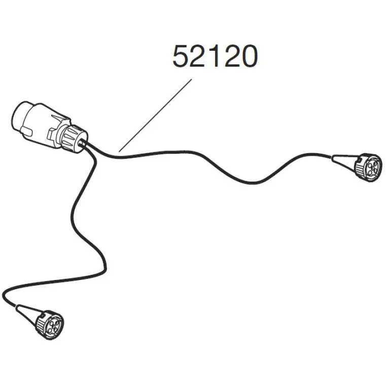 Achterlicht aansluitkabel Thule Euroride