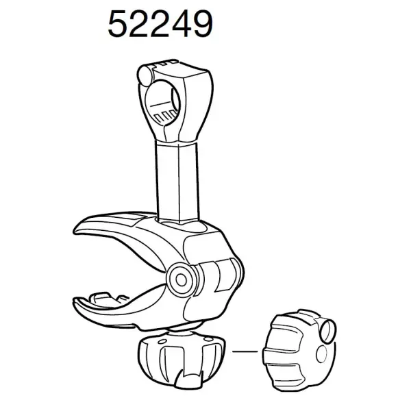 Thule Euroclassic 929/934 Short Bike Arm Reserveonderdeel Zwart