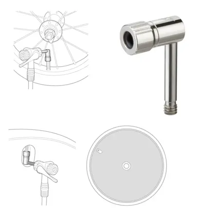 Ventieladapter Topeak Pressure-Rite Presta