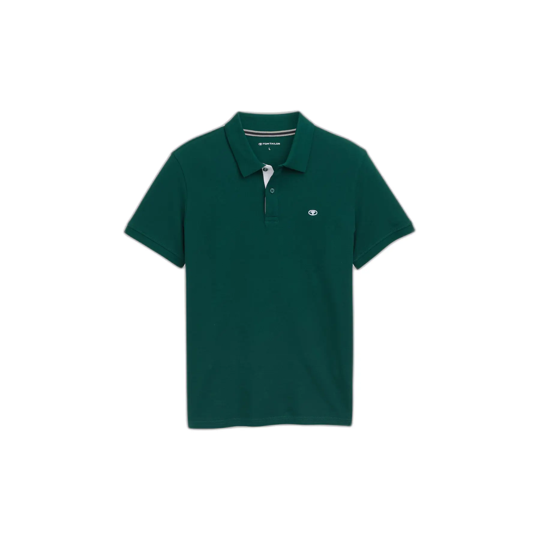Tom Tailor - Piqué-poloshirt met geborduurd logo - Maat XXXL - Fairway Green