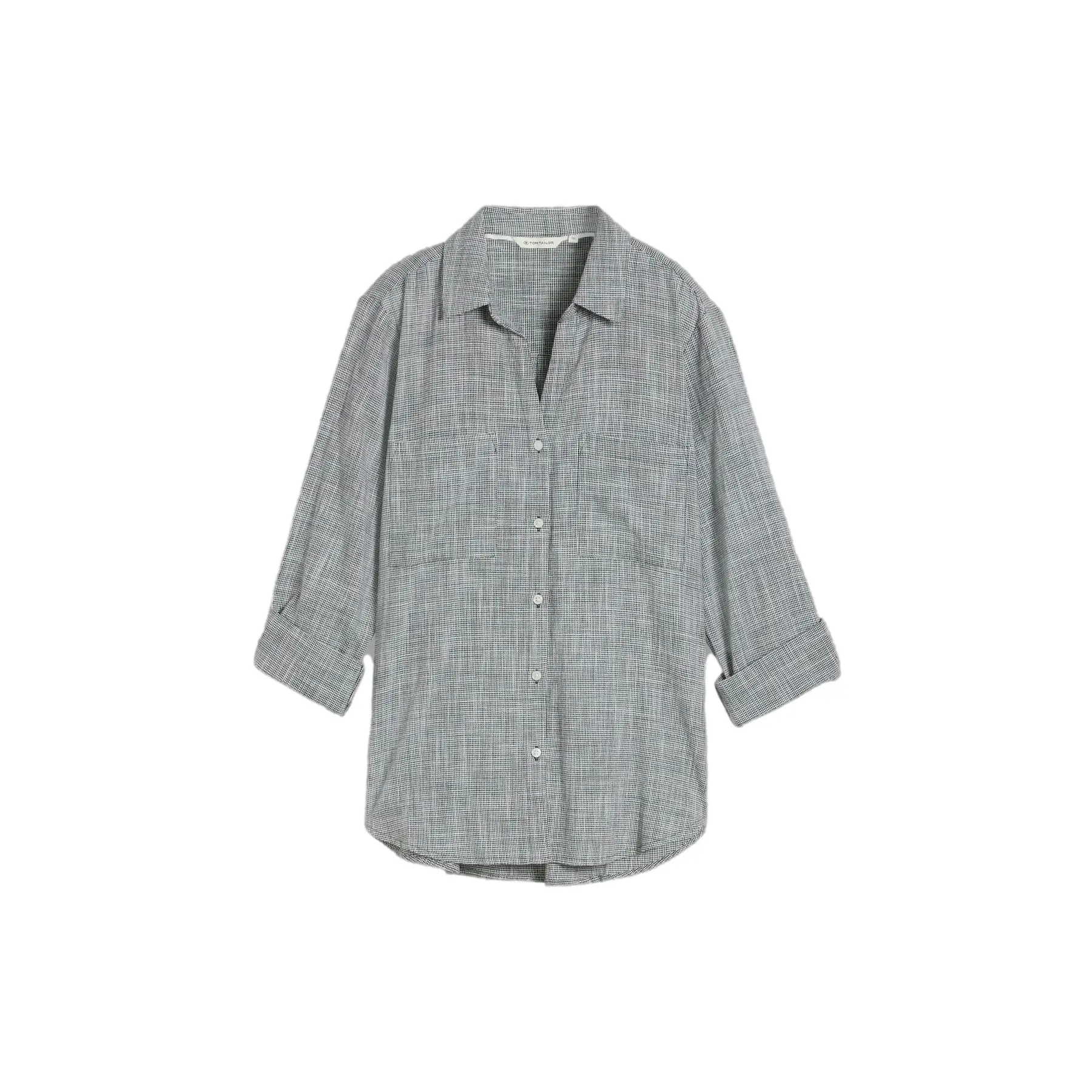 Flammierter Blusenoberteil Damen Tom Tailor
