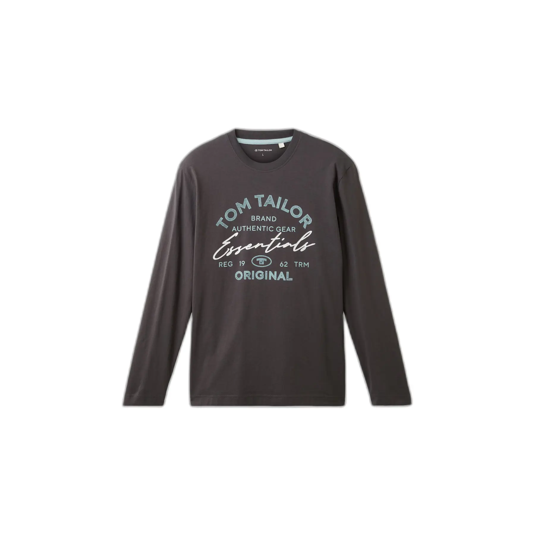 T-shirt a maniche lunghe con logo stampato Tom Tailor