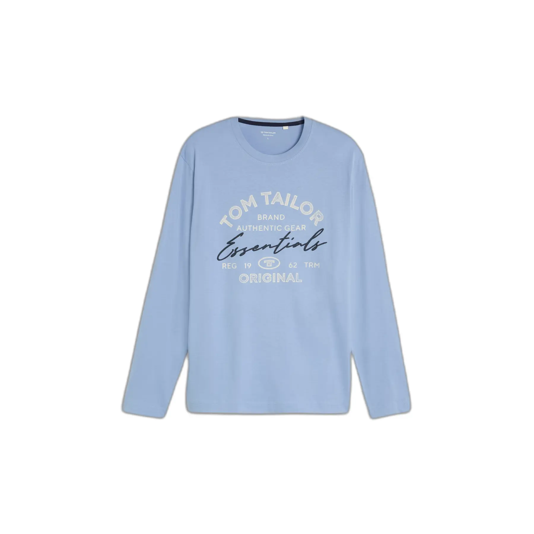 T-shirt a maniche lunghe con logo stampato Tom Tailor