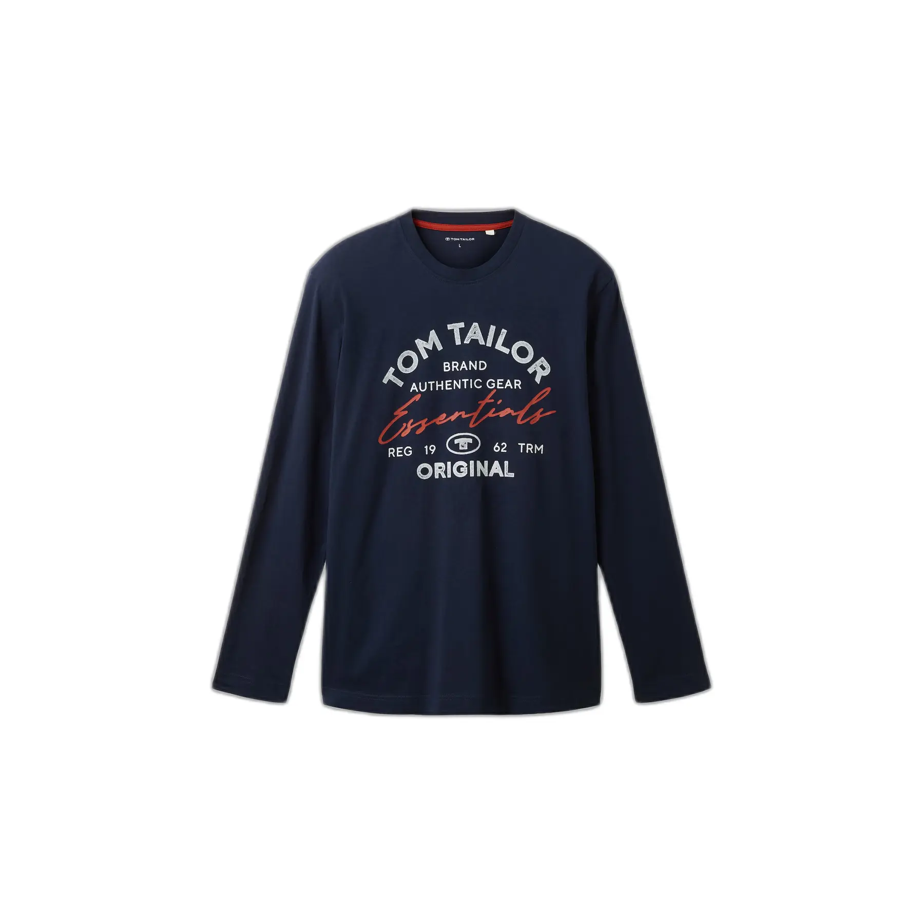 T-shirt a maniche lunghe con logo stampato Tom Tailor