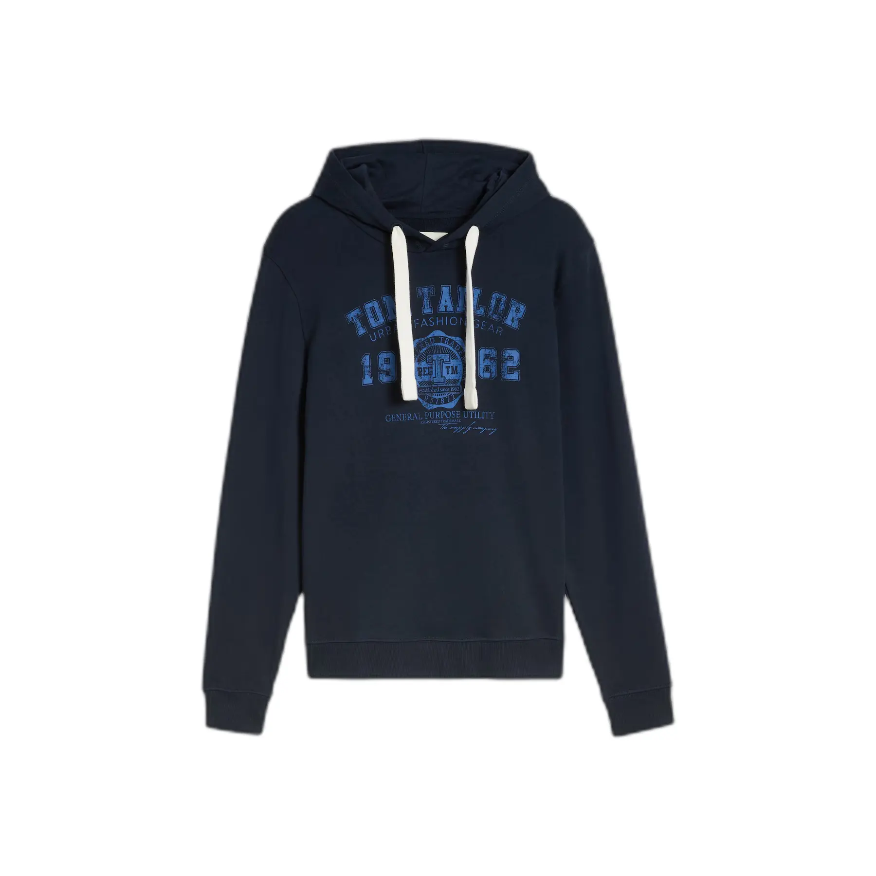 Tom Tailor - Hoodie met logo-print - Maat XXL - Dark Navy Blue