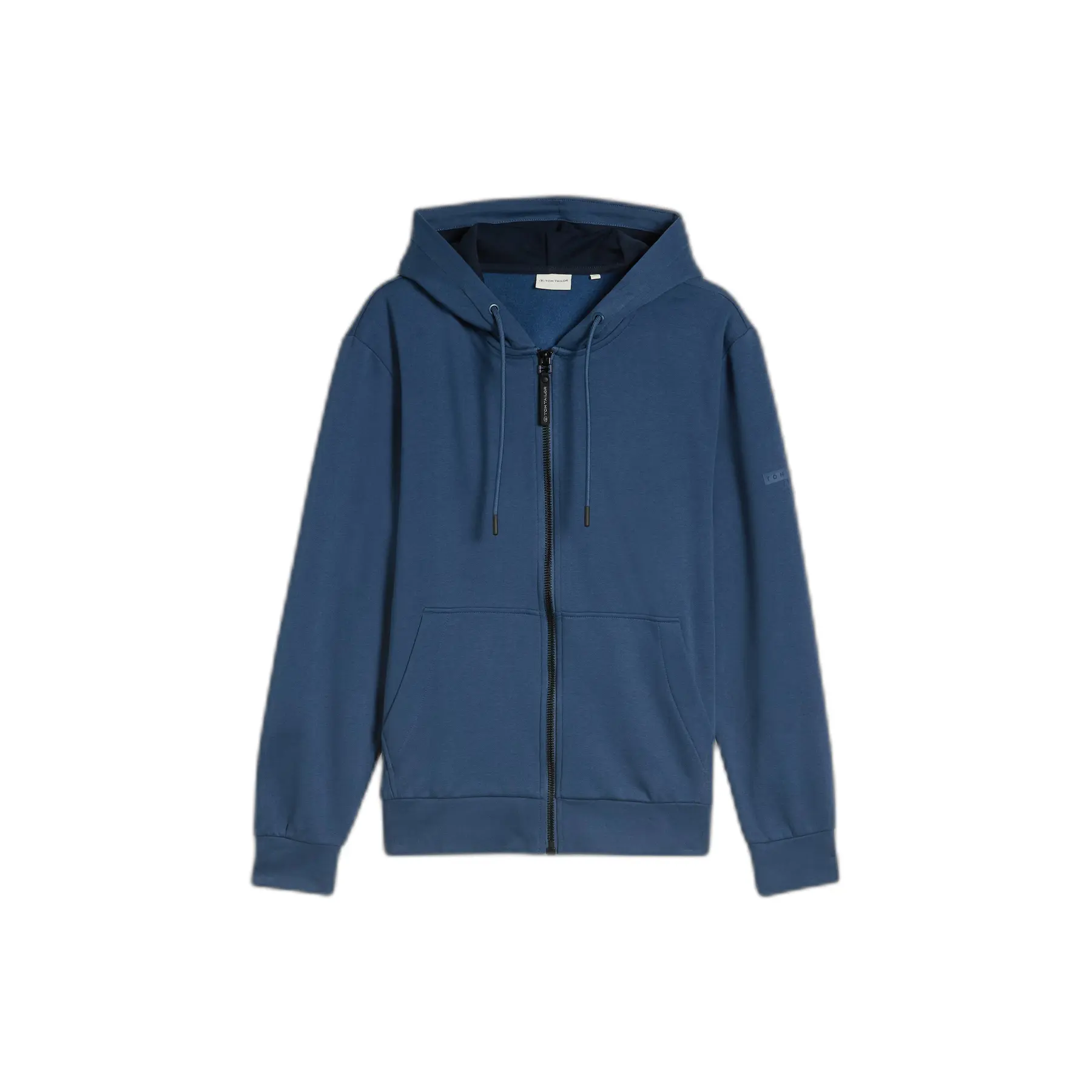 Tom Tailor - Basic hoodie-sweatjack - Maat L - Dark Duck Blue
