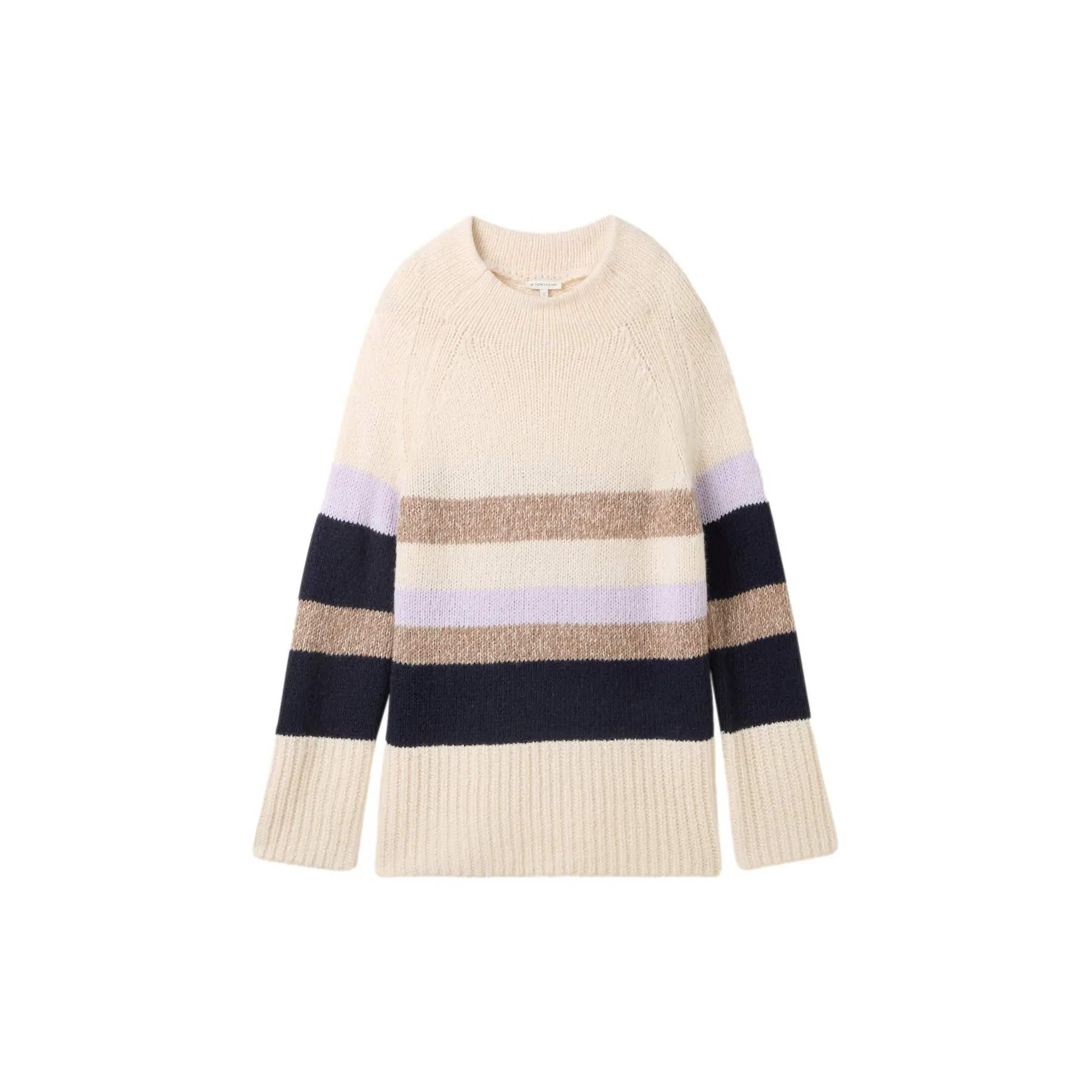 Maglione a righe da donna  colorblock