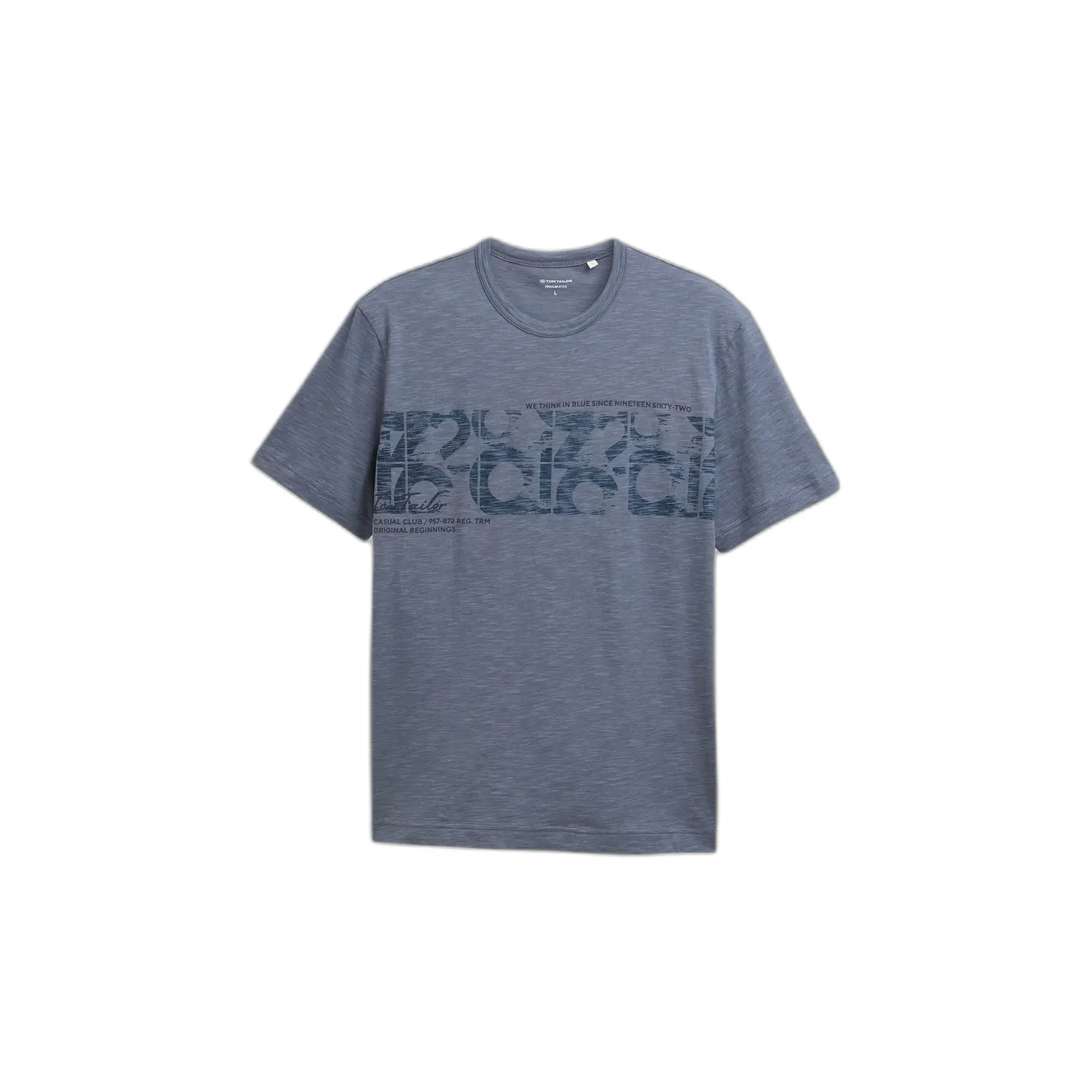 T-shirt stampato inside-out Tom Tailor