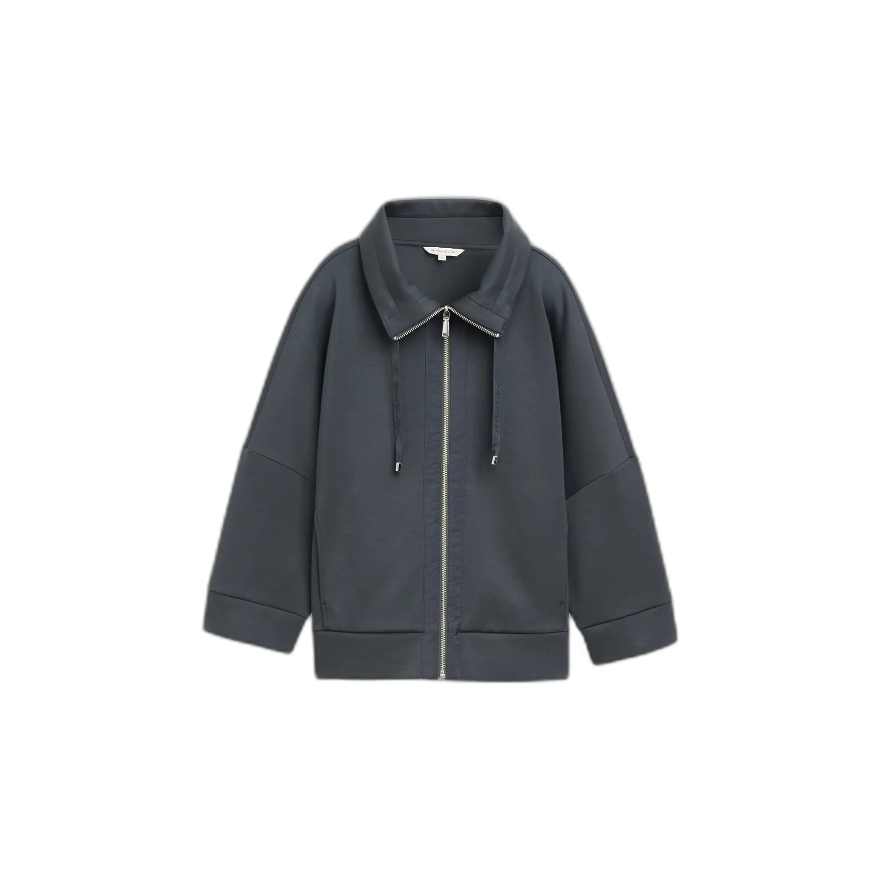 Damen Sweatshirt mit Reißverschluss Scuba Tom Tailor