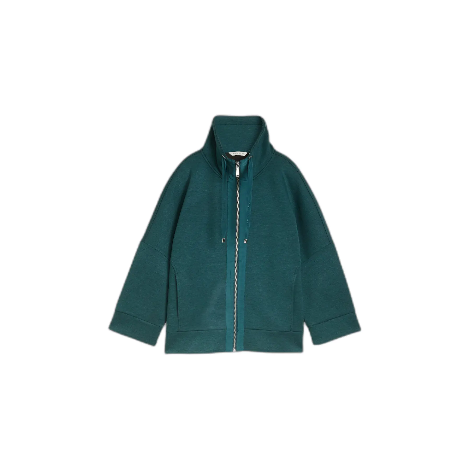 Frauen Zip-Sweatshirt aus Scuba-Stoff Tom Tailor