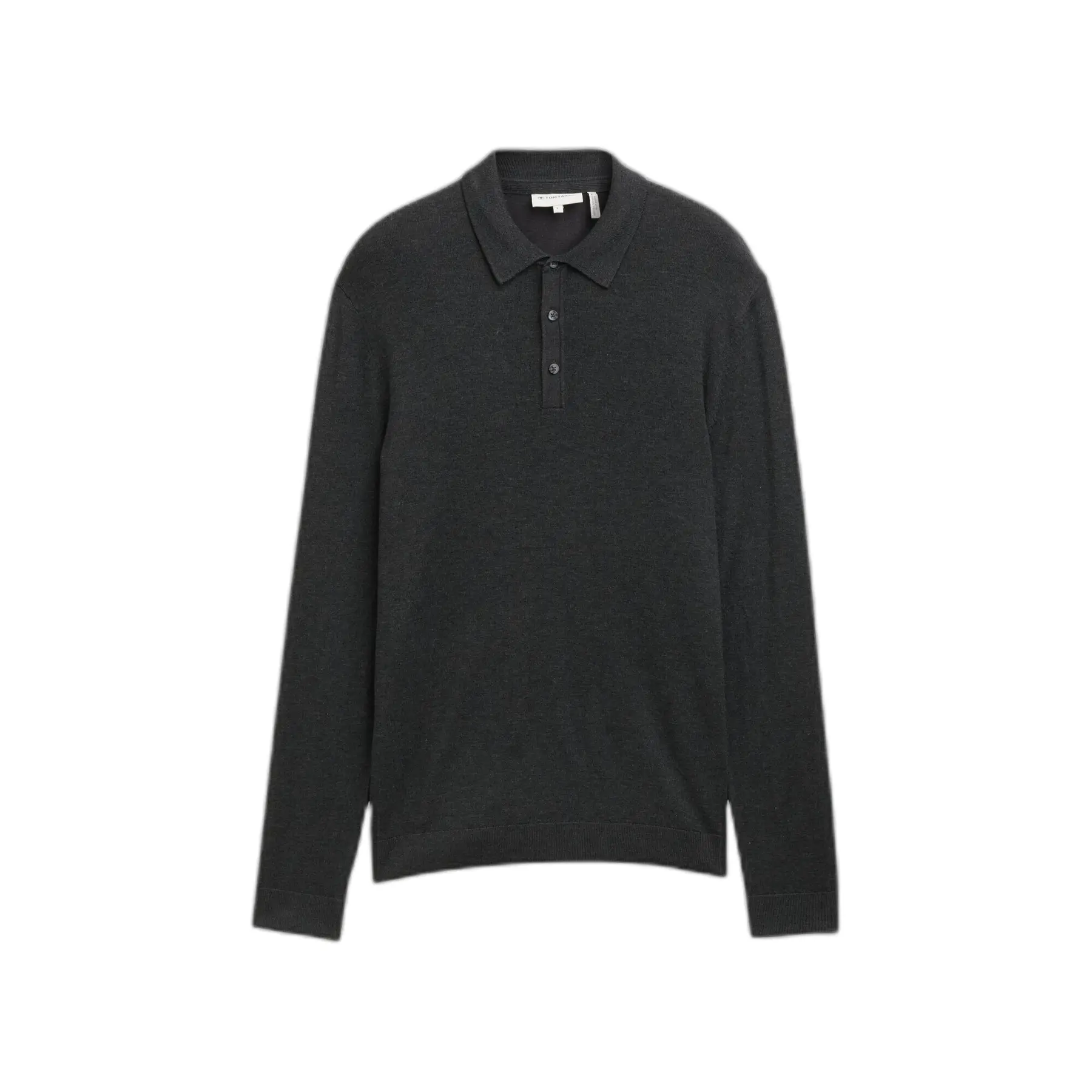 Polo mit langen Ärmeln aus feinem Strick Tom Tailor