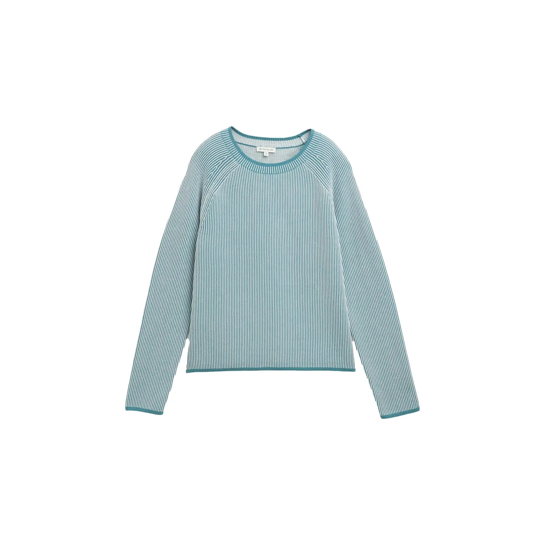 Pull Col Rond Rayé In Maglia Donna Tom Tailor