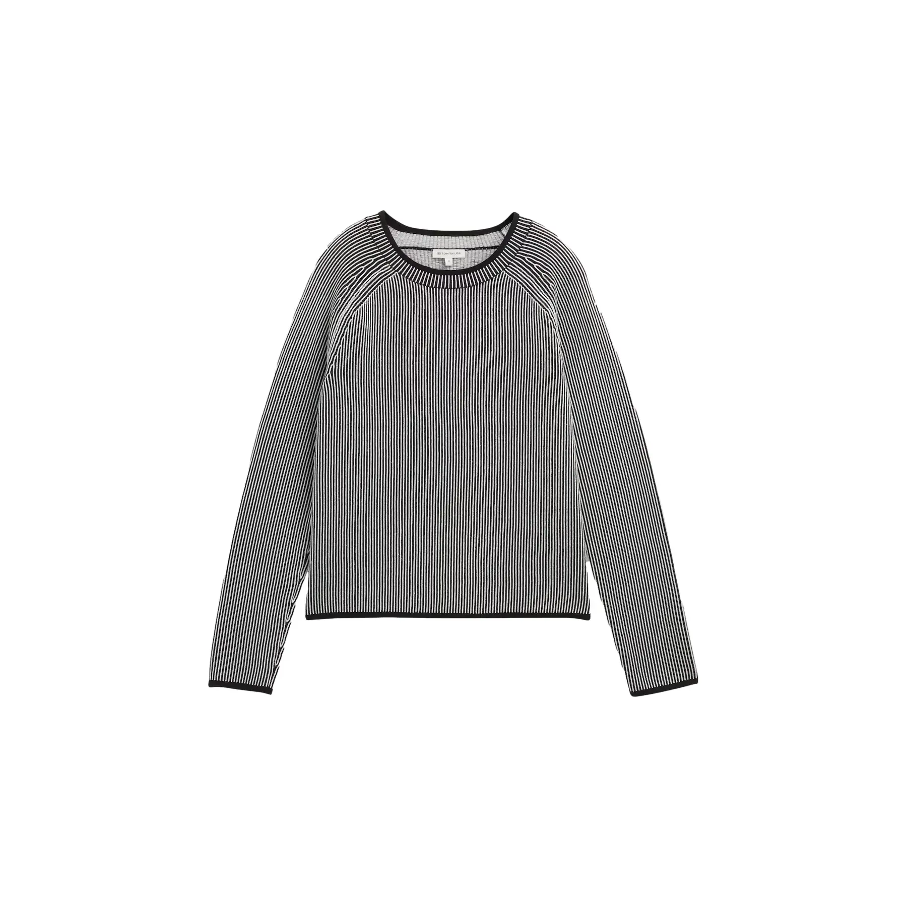 Pull Col Rond Rayé In Maglia Donna Tom Tailor