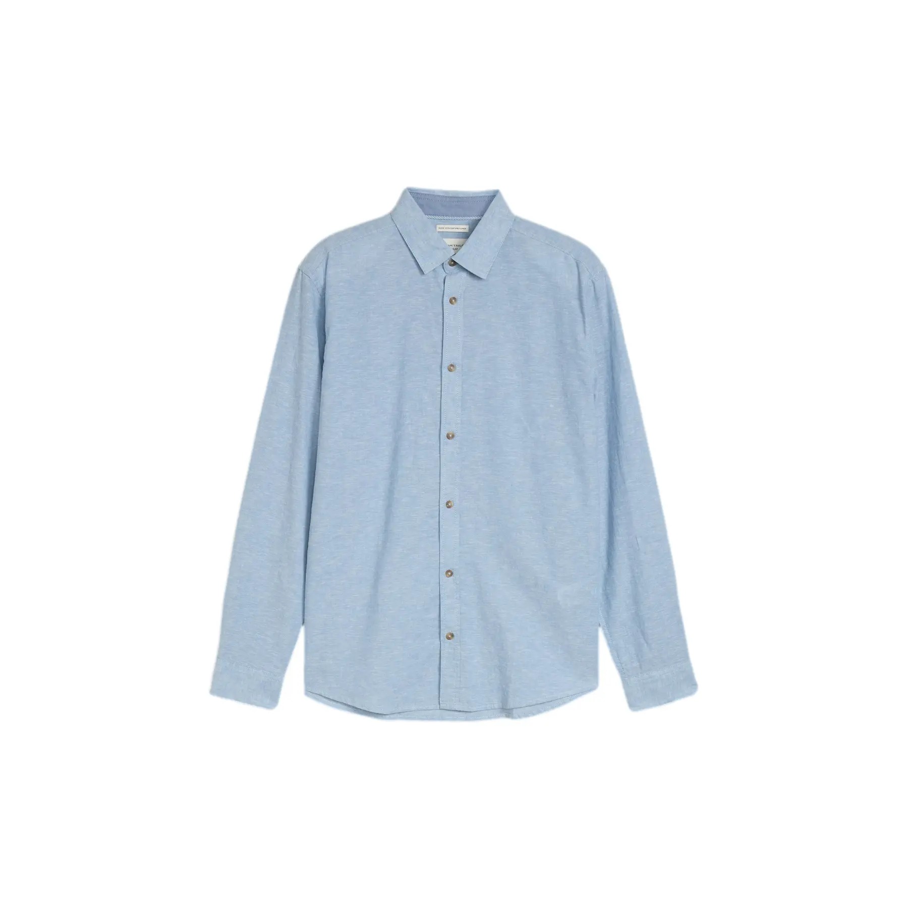 Camicia a maniche lunghe in cotone lino Tom Tailor