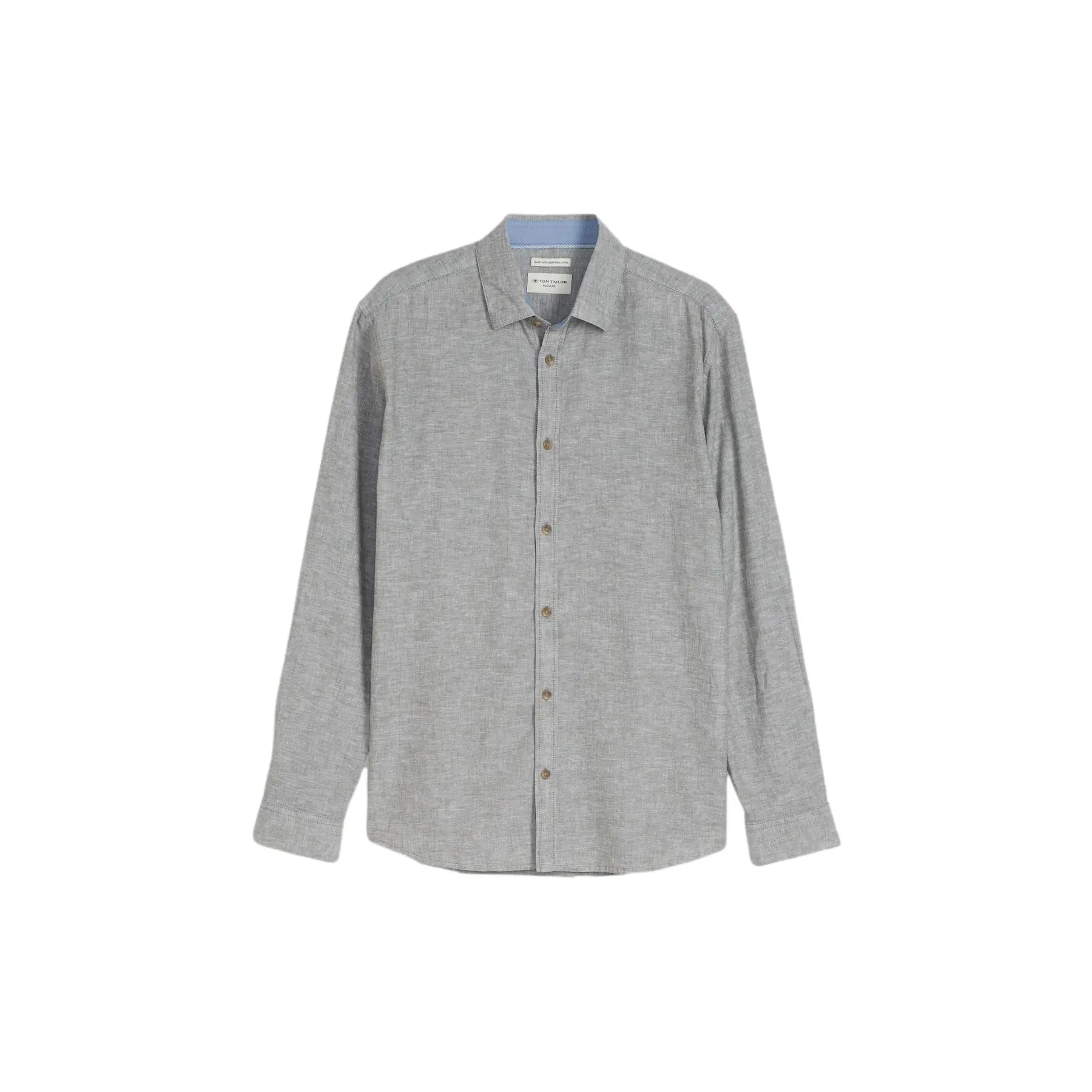 Camicia a maniche lunghe in cotone lino Tom Tailor