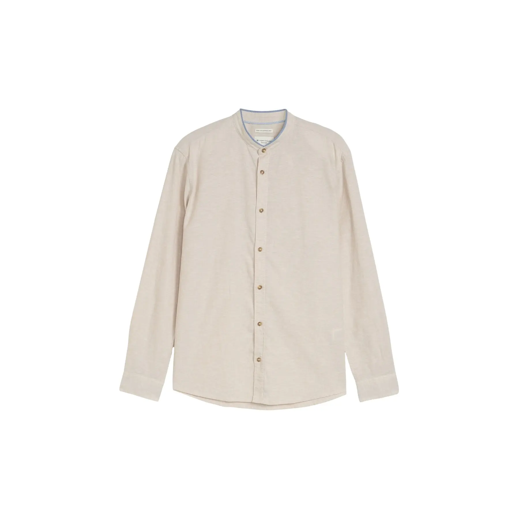 Camicia a maniche lunghe in cotone lino Tom Tailor