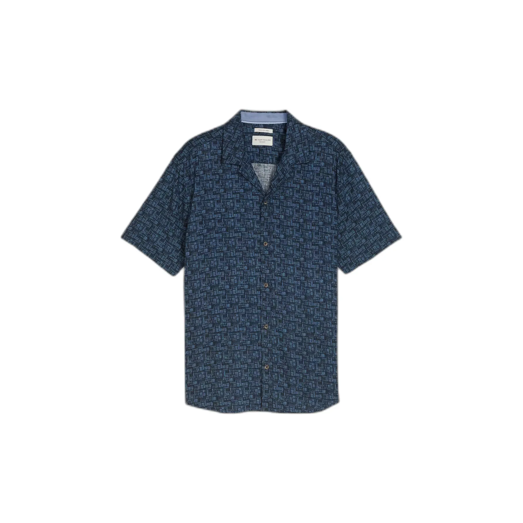 Camicia stampata in viscosa di lino Tom Tailor