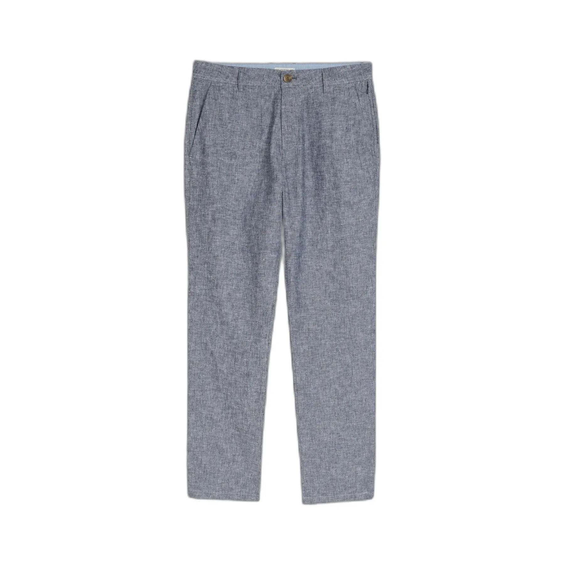 Regular Chino-Hose aus Baumwolle und Leinen Tom Tailor