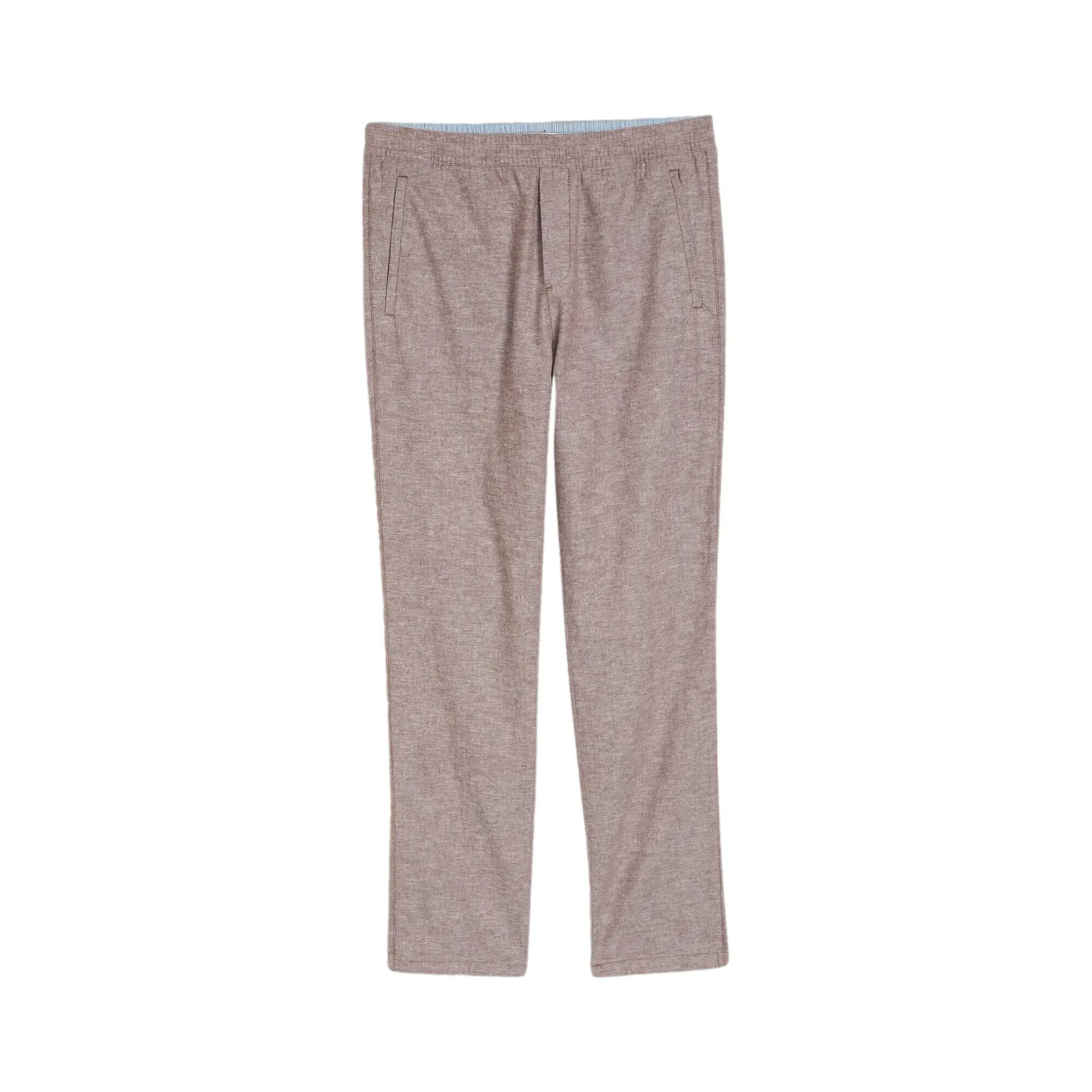 Regular Hosen aus Baumwolle Leinen Strand Tom Tailor