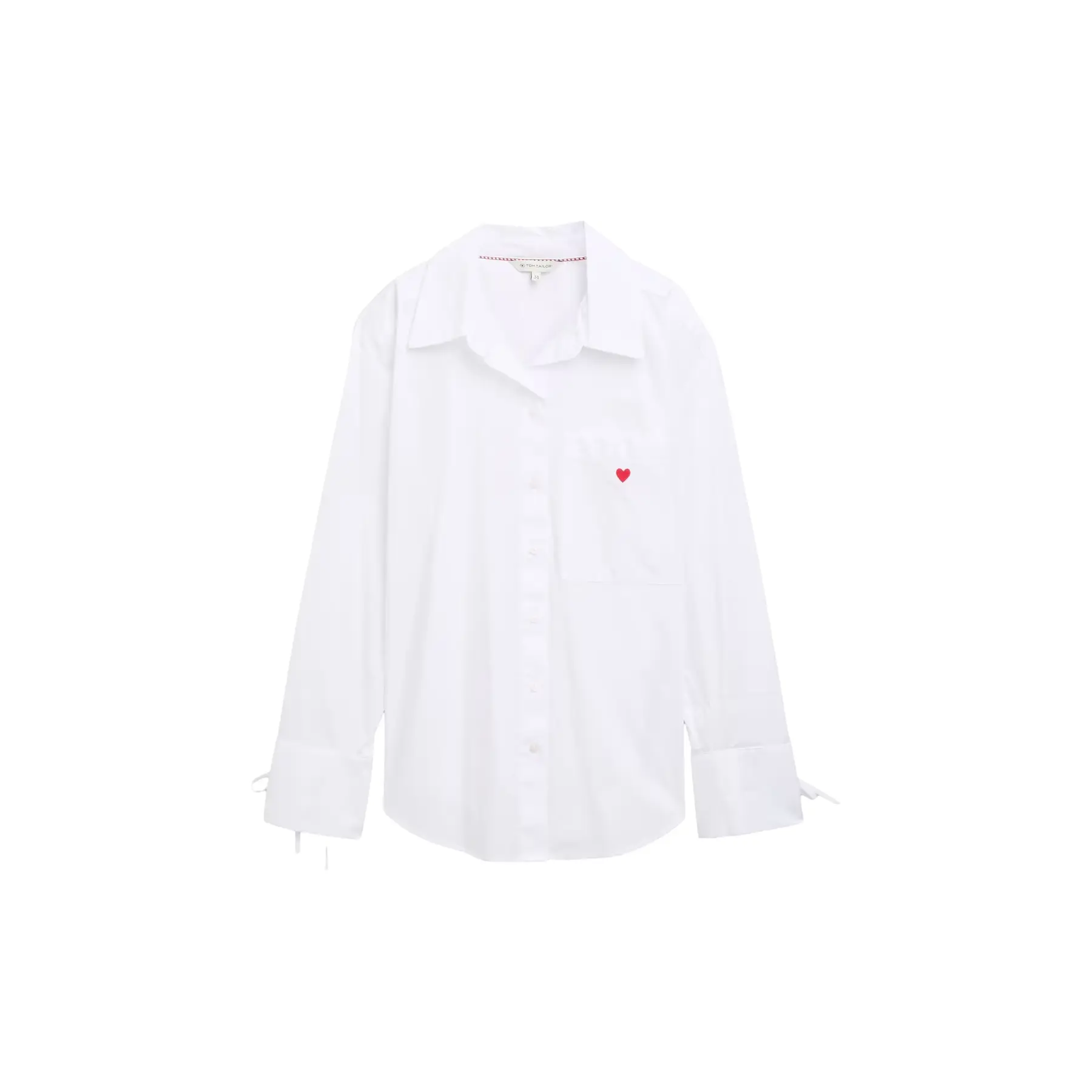 Vrouwenblouse Tom Tailor Popeline loose shape