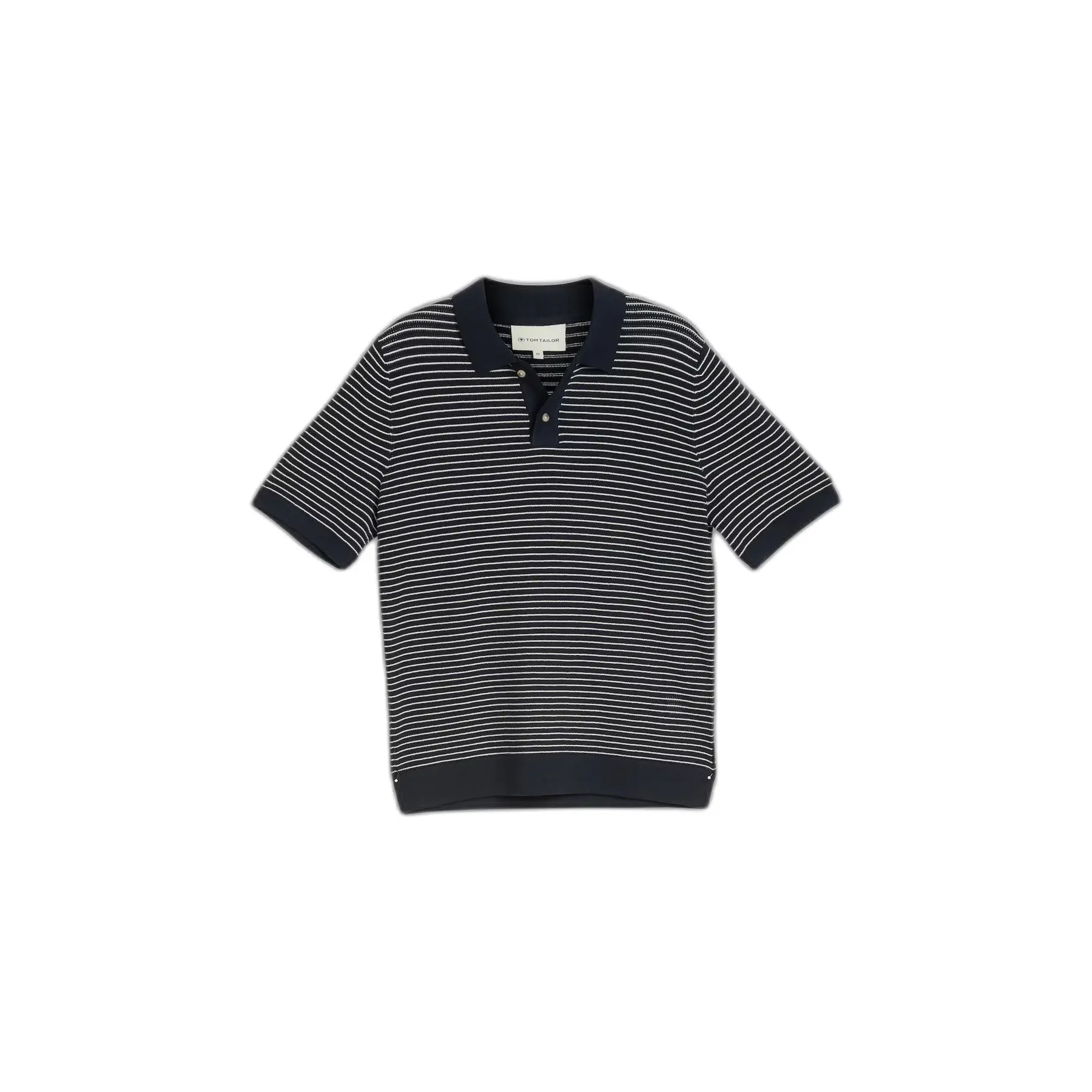 Polo a righe in maglia Tom Tailor