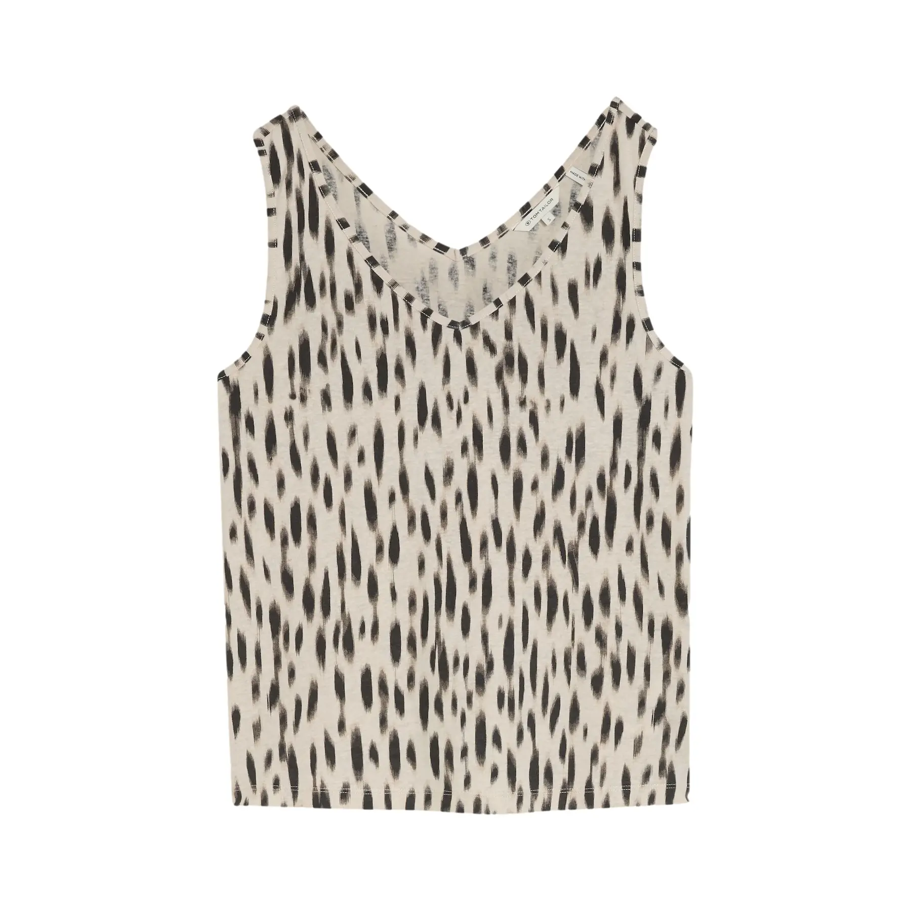 T-shirt da donna con scollo a V Tom Tailor