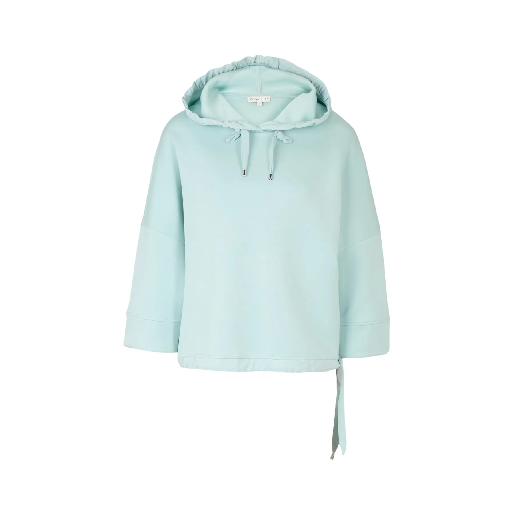 Felpa con cappuccio in scuba donna