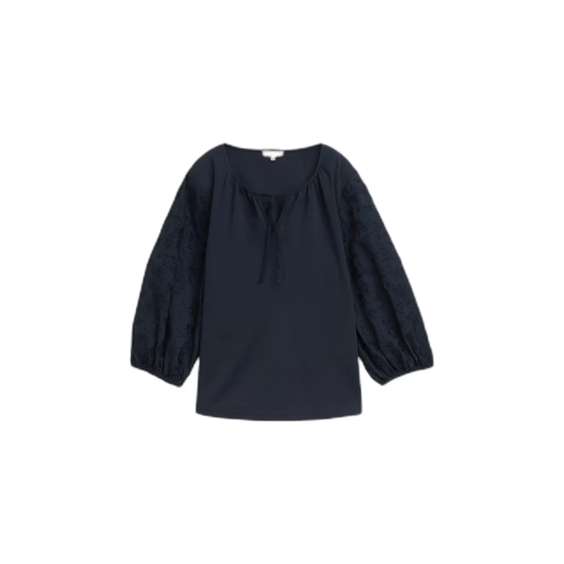 Blusa con maniche a sbuffo donna