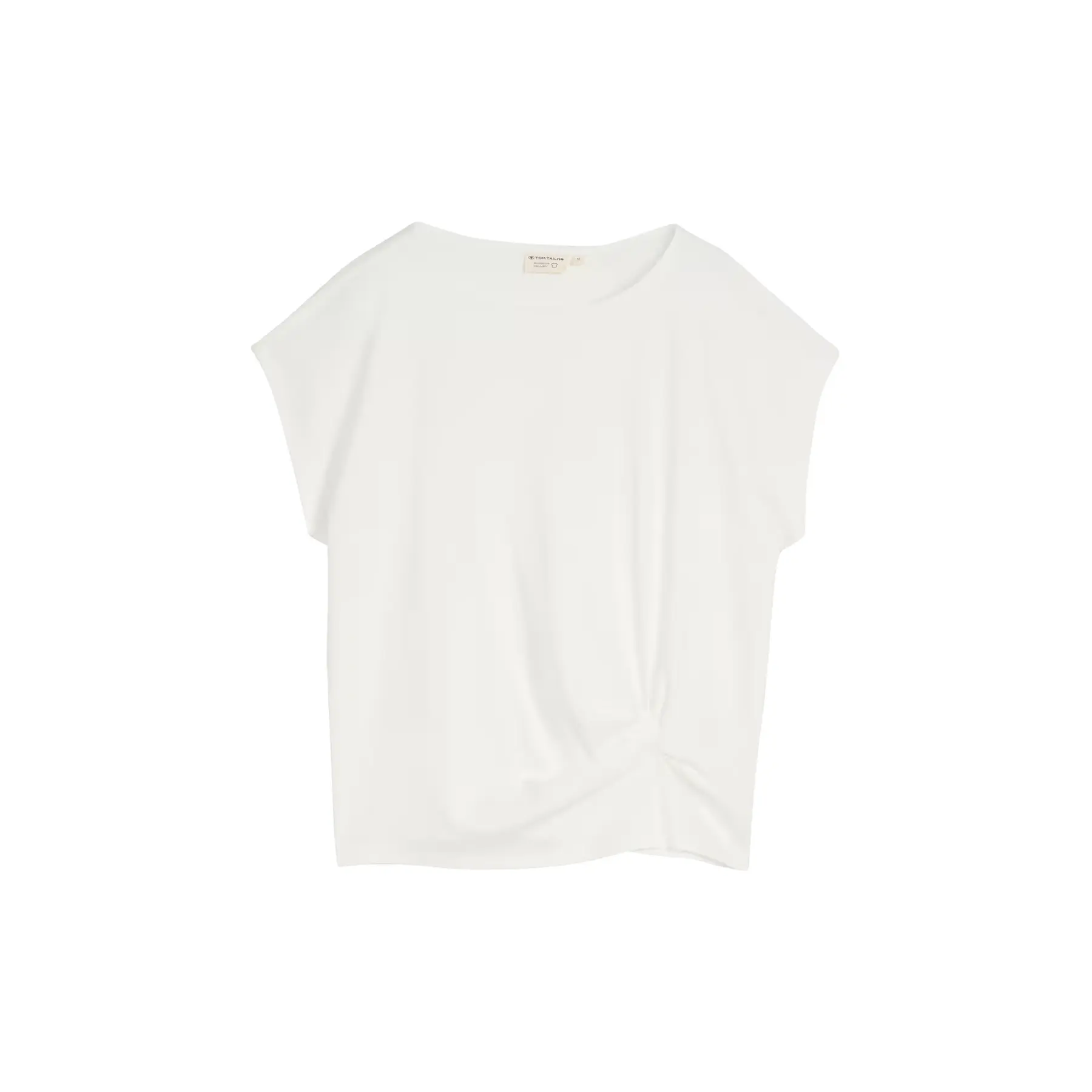 T-shirt moderno nodo collo rotondo donna Tom Tailor