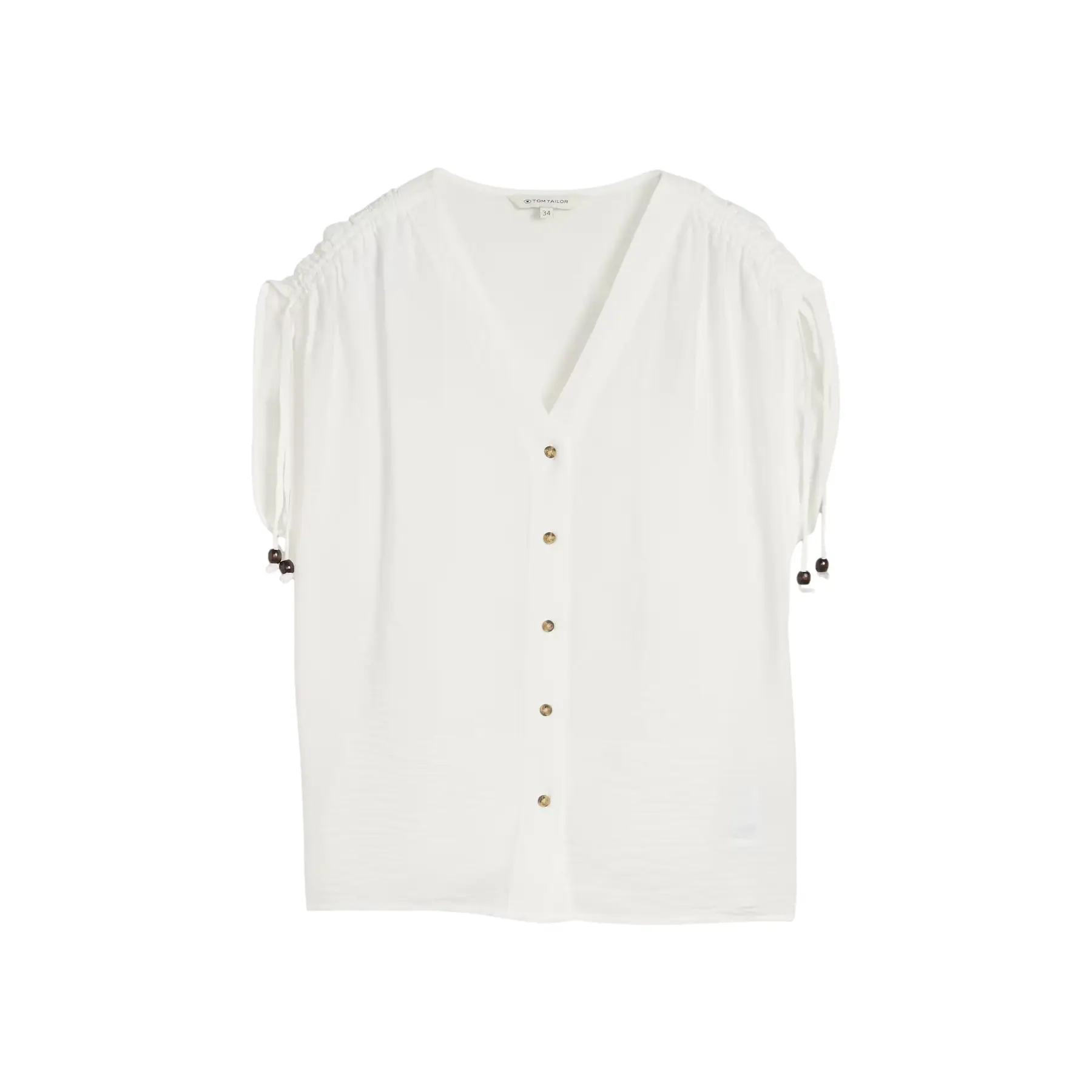 Vrouwelijke geplooide blouse Tom Tailor