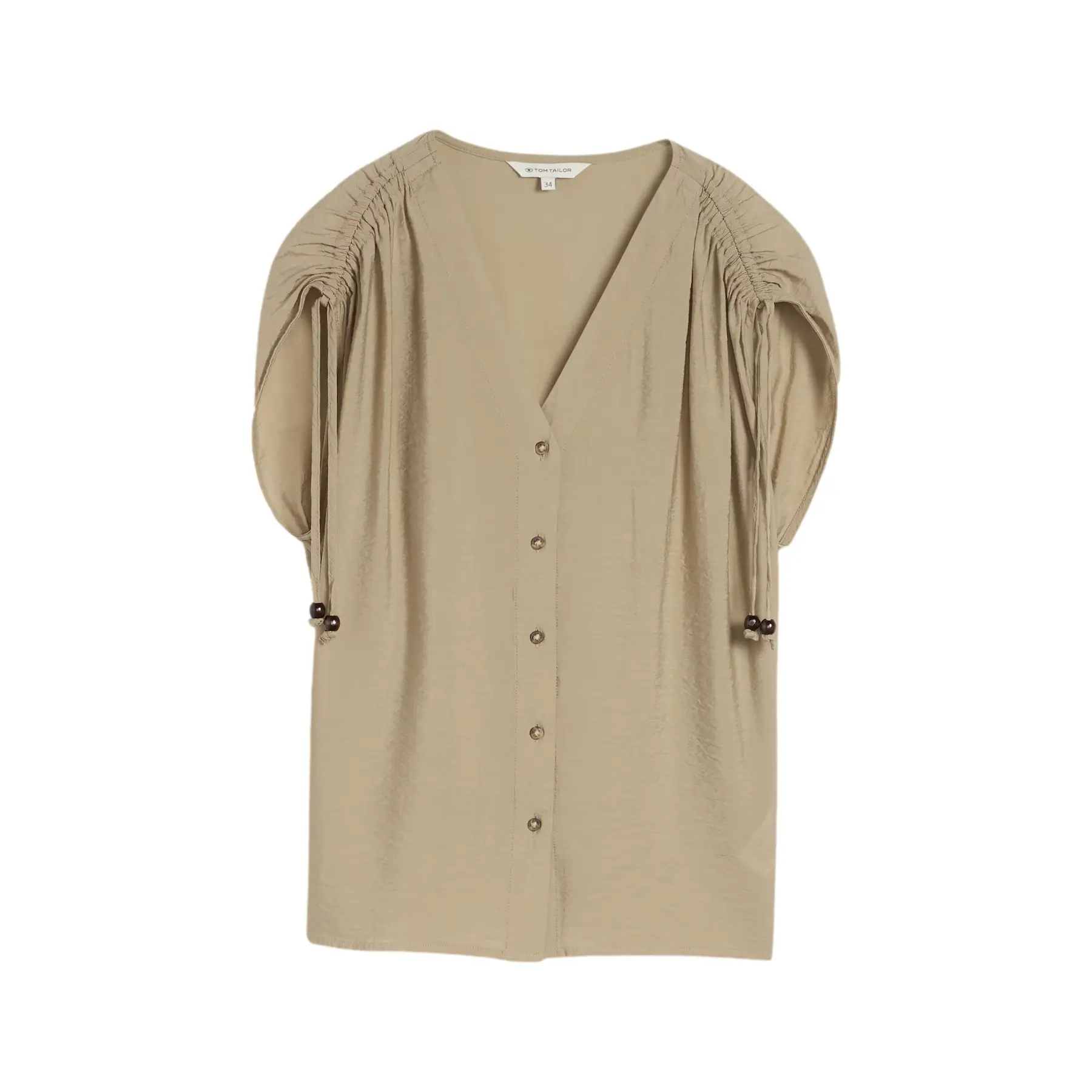 Vrouwelijke geplooide blouse Tom Tailor