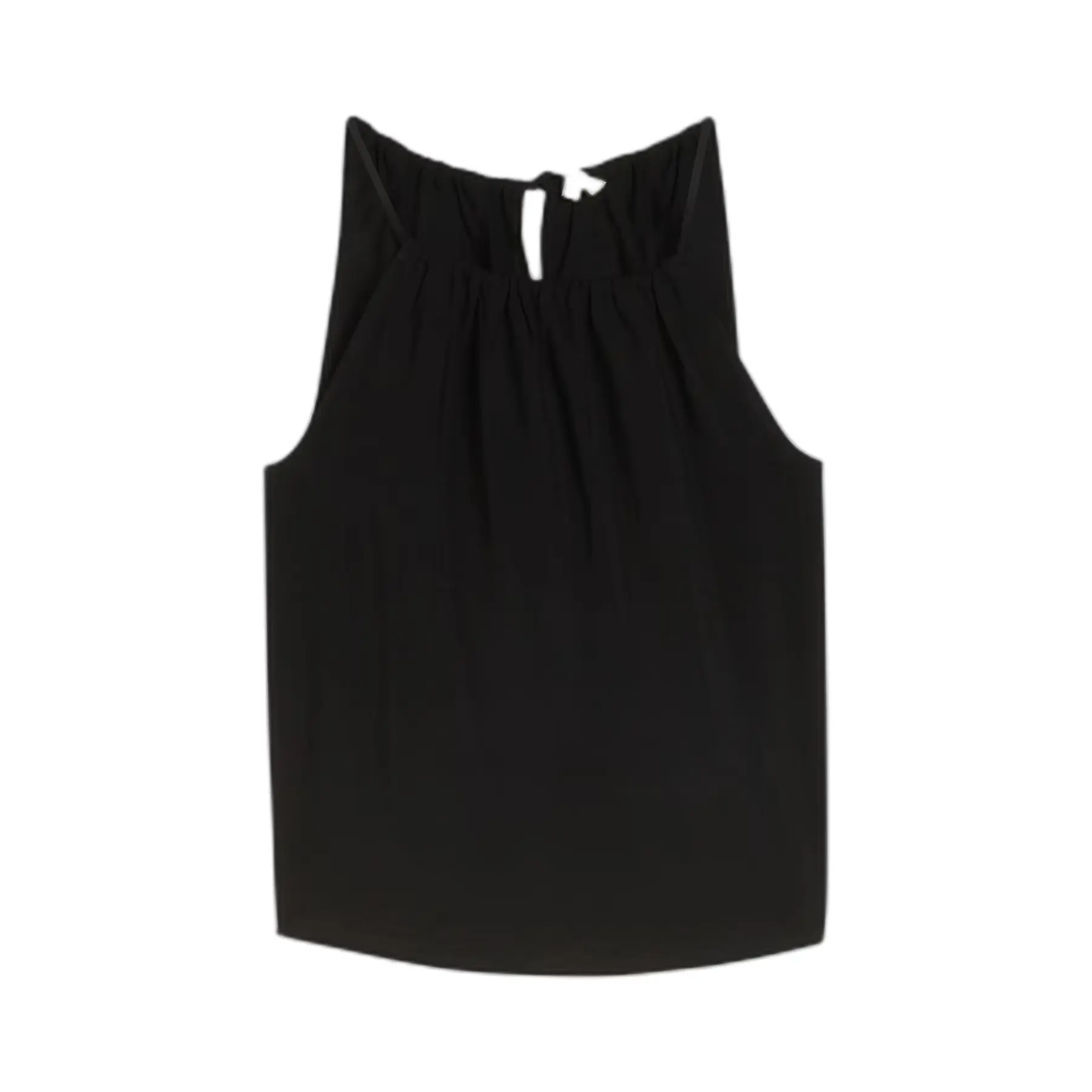 Tom Tailor - Blouse met plooien - Maat 40 - deep black