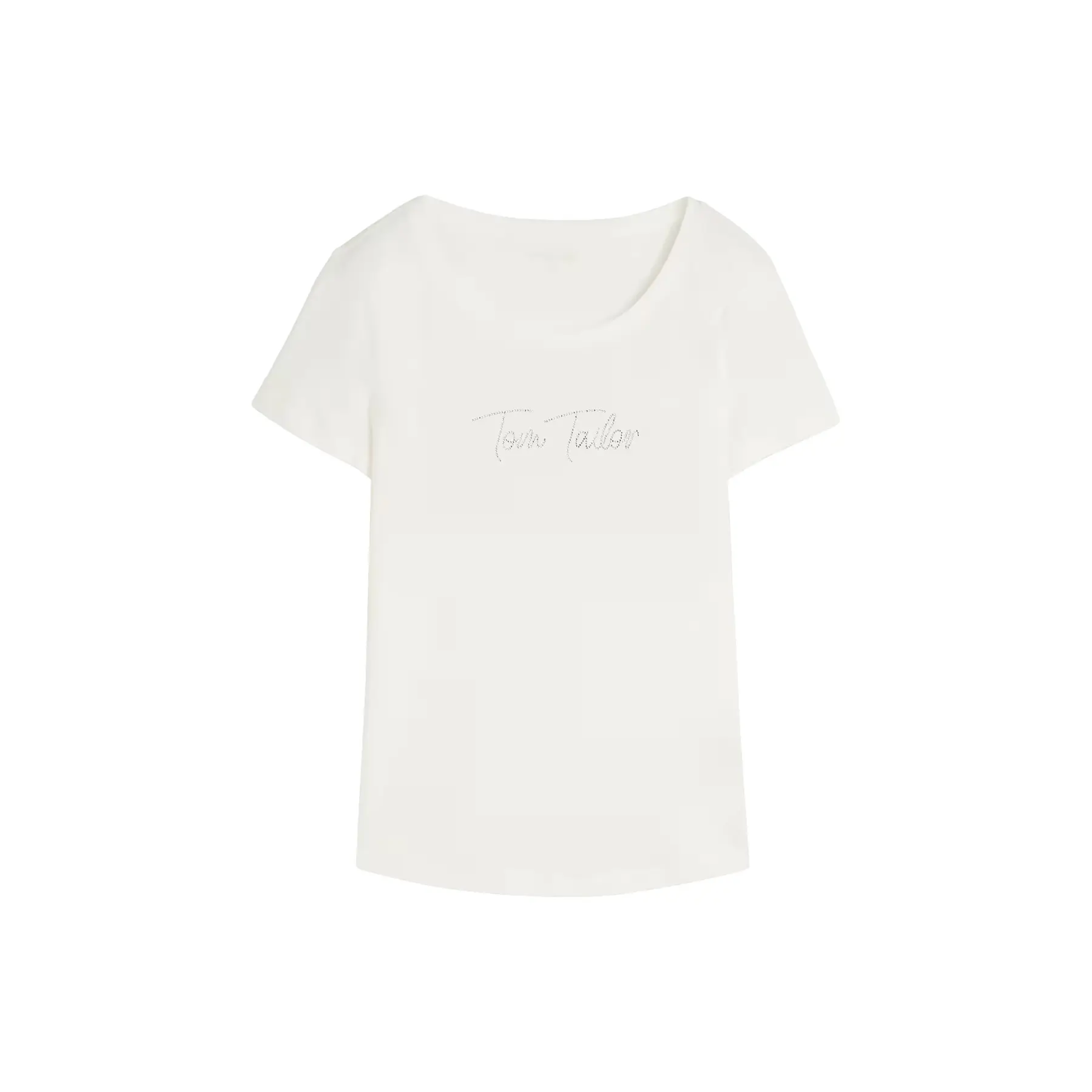 T-shirt logo strass donna Tom Tailor