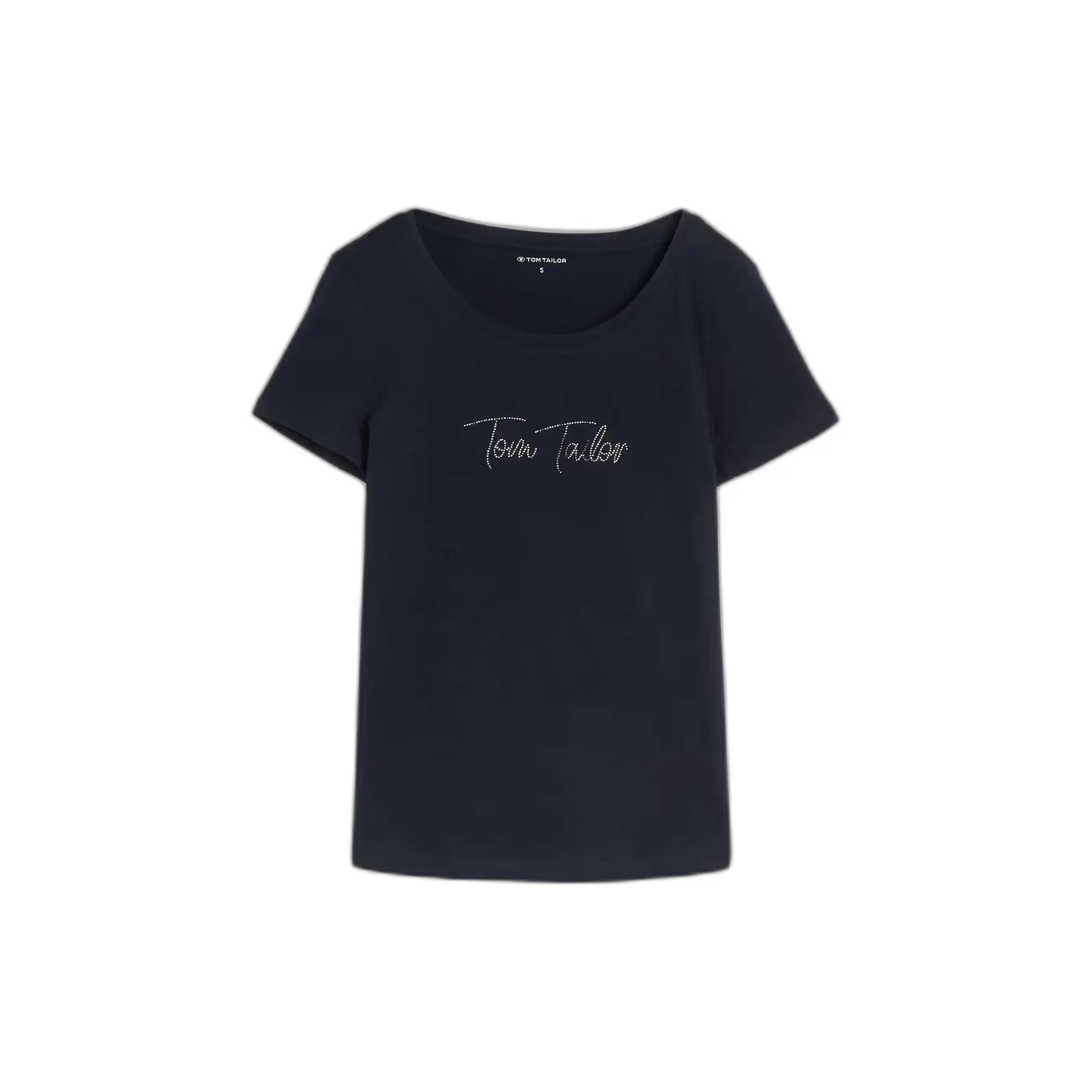T-shirt logo strass donna Tom Tailor
