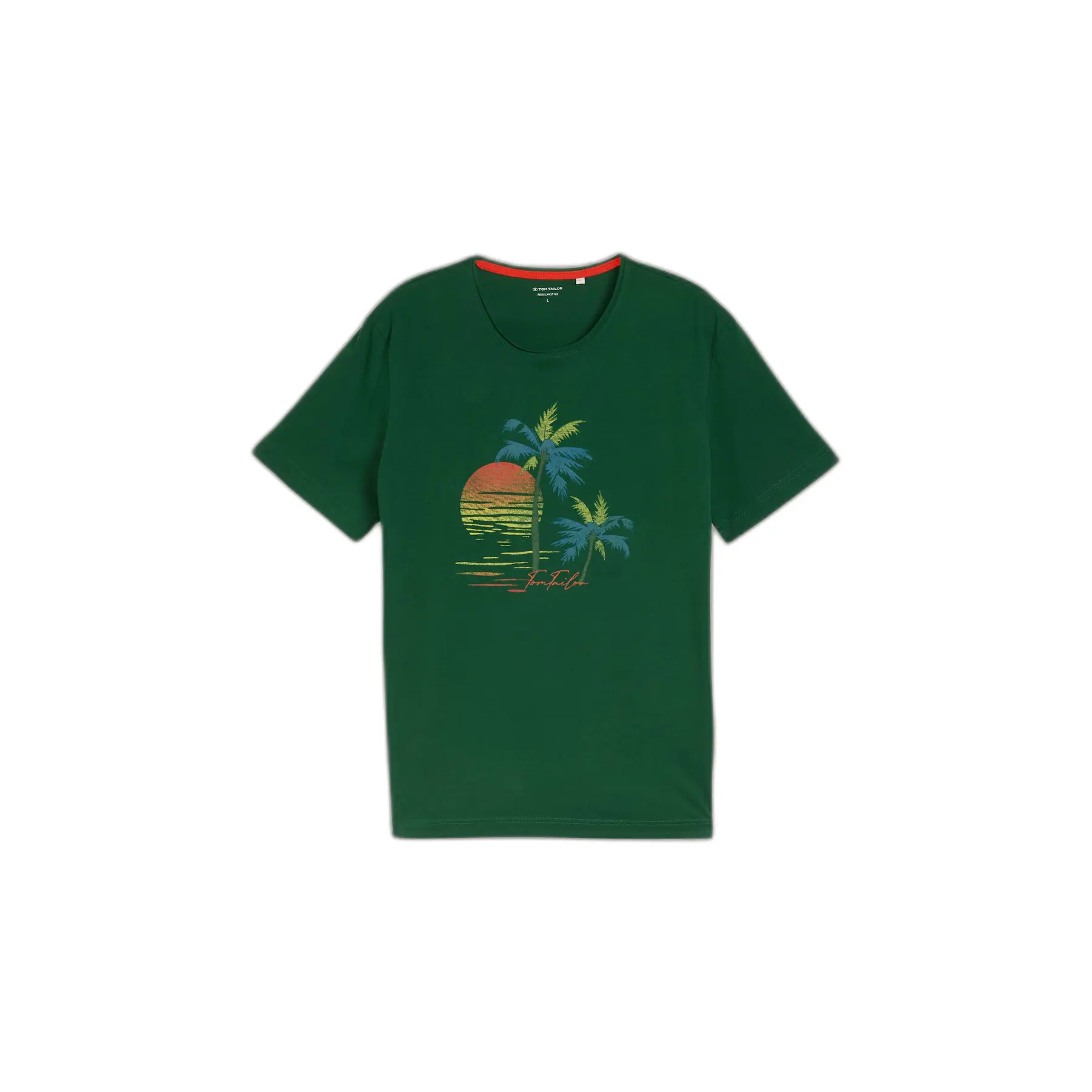 Katoenen bedrukte T-shirt Tom Tailor