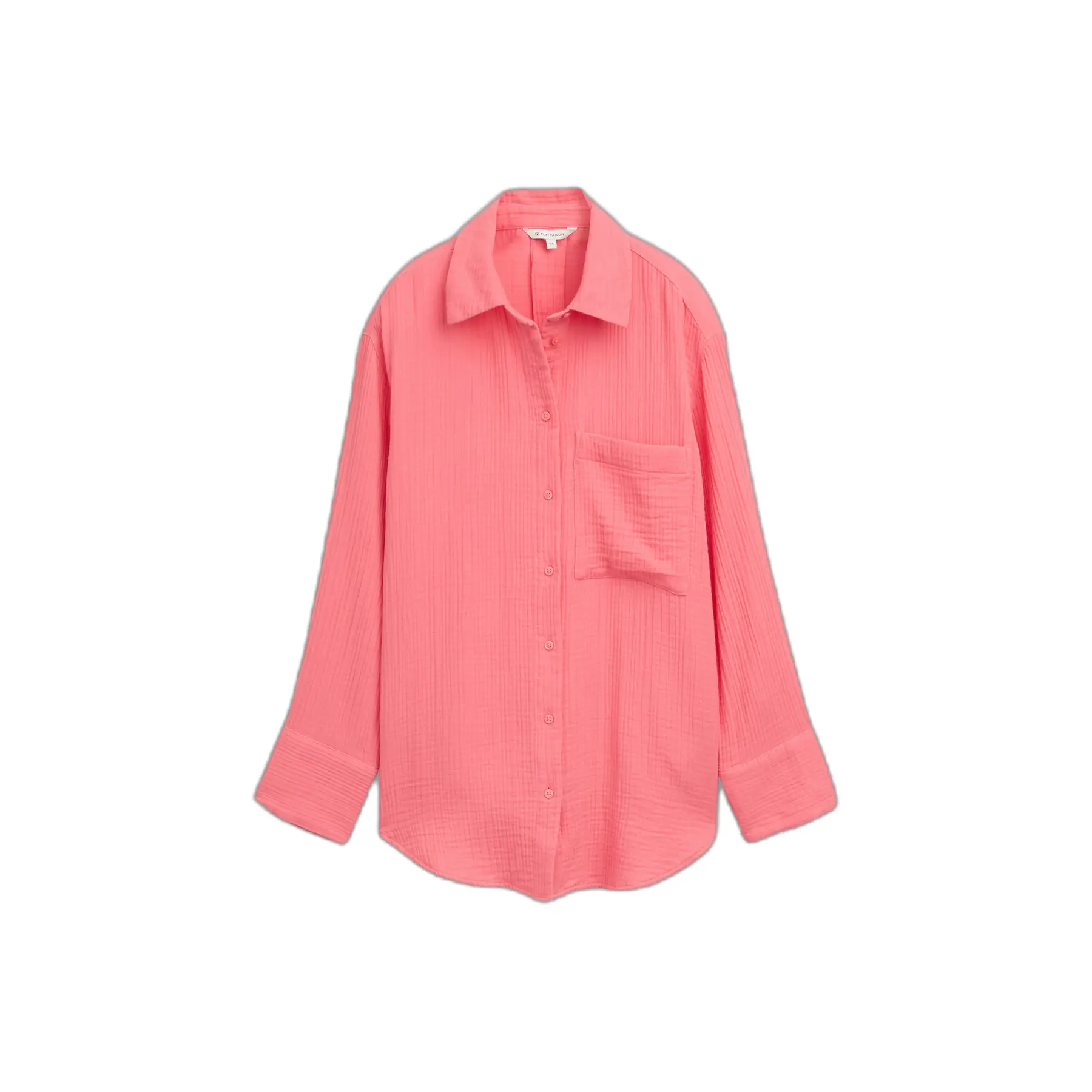 Vrouw blouse kreukels Tom Tailor