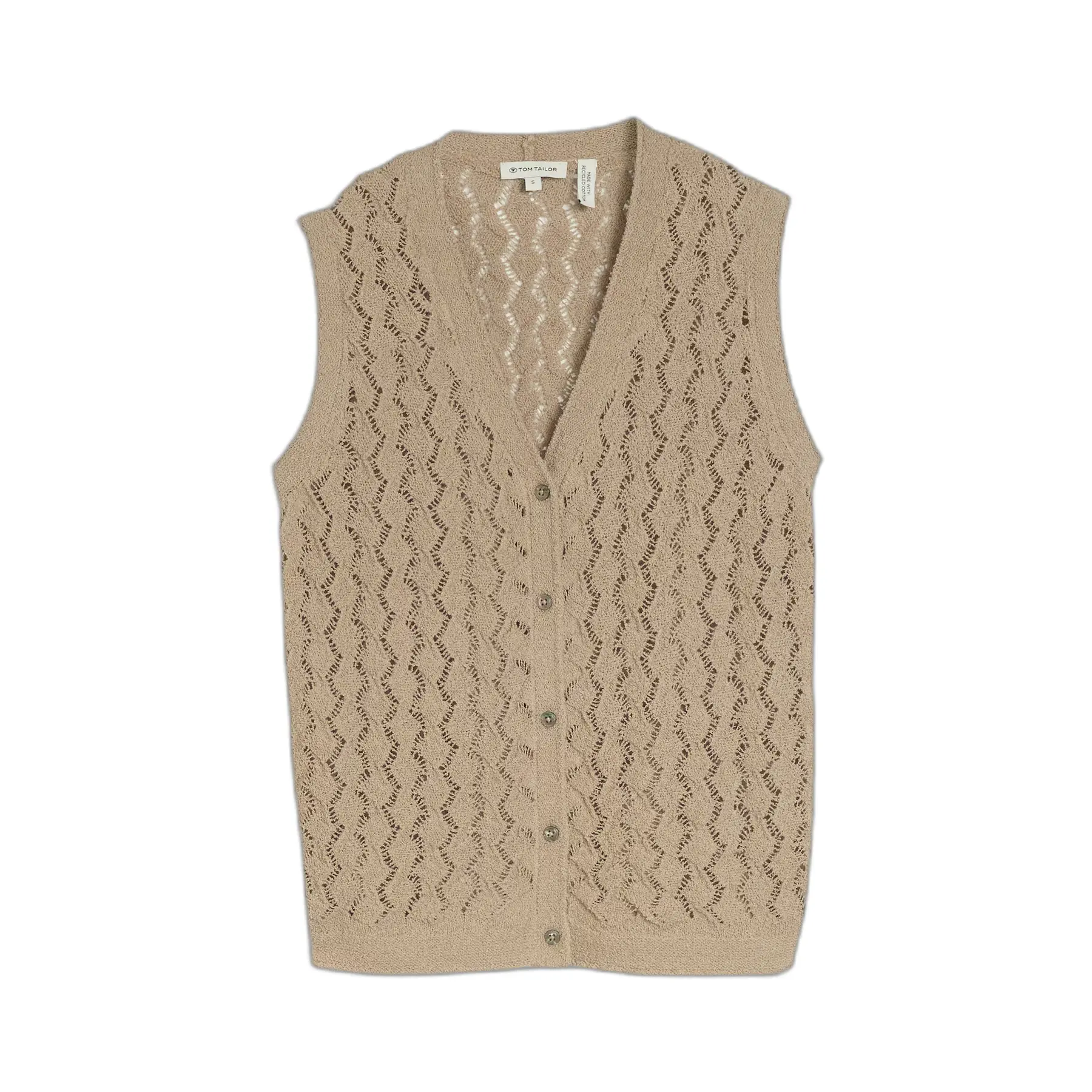 Gilet breisel vrouw Tom Tailor
