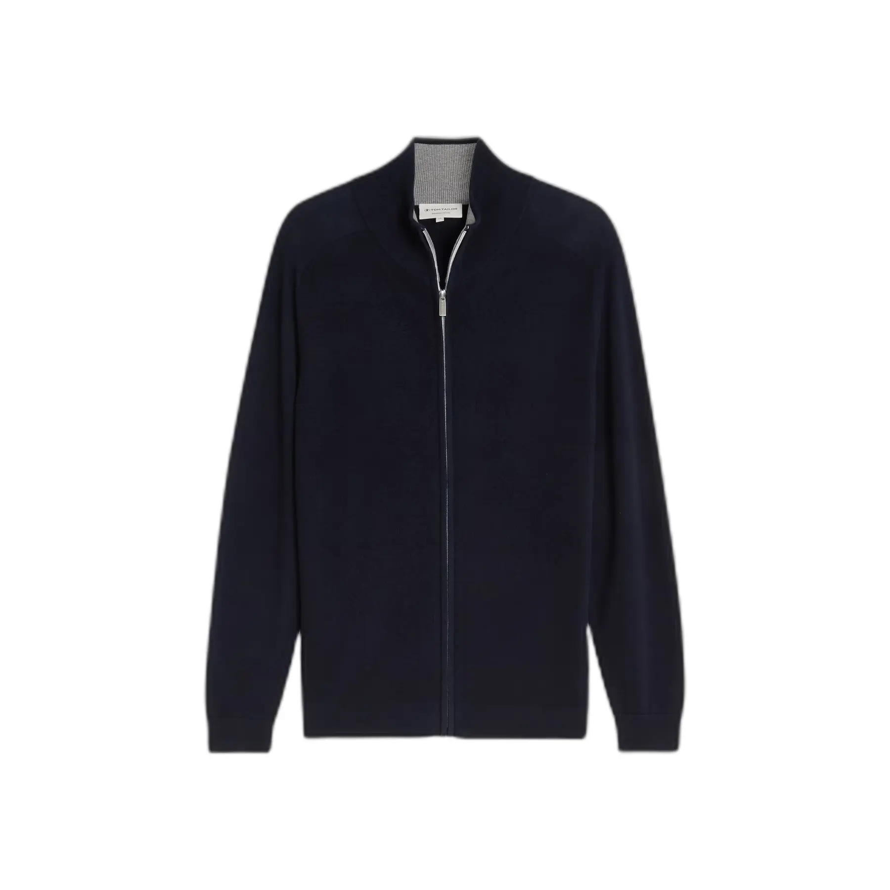 Tom Tailor - Gebreid vest van katoen - Maat M - sky captain blue