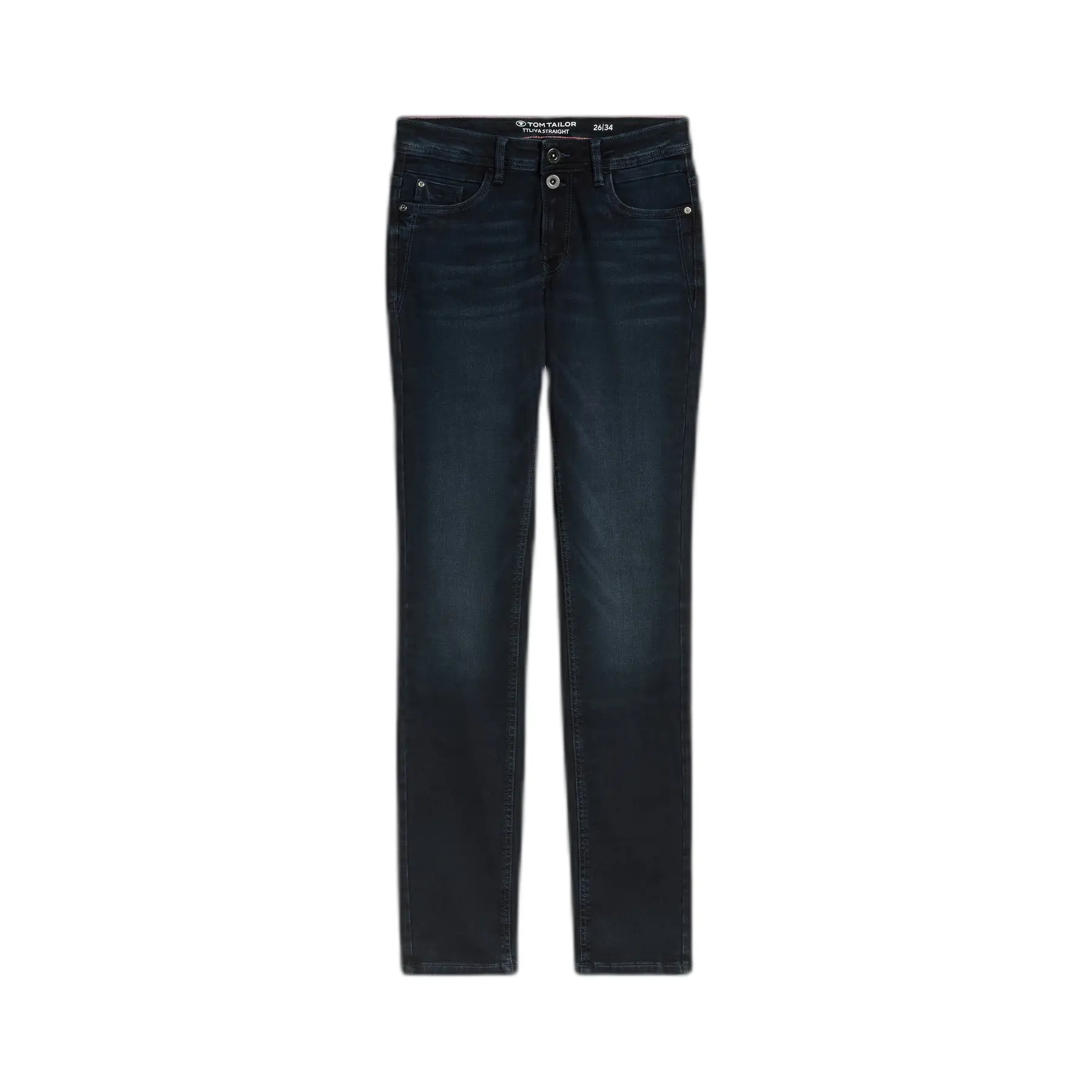 Jeans Straight Elasticizzati Donna Tom Tailor Liva « five-pocket »