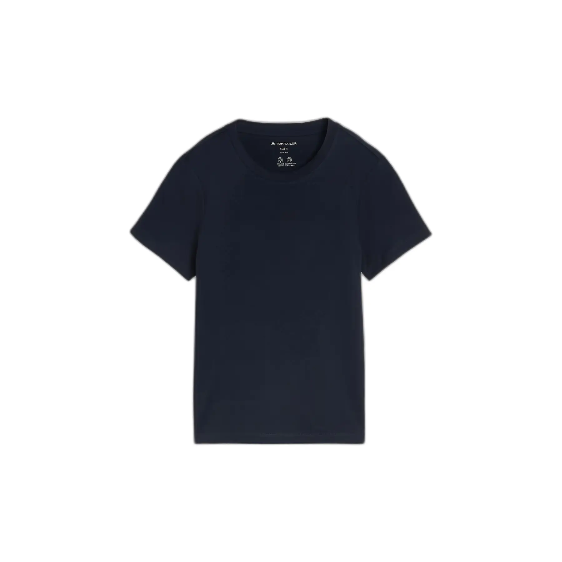 Dames-T-shirt met ronde hals Tom Tailor Basic Interlock