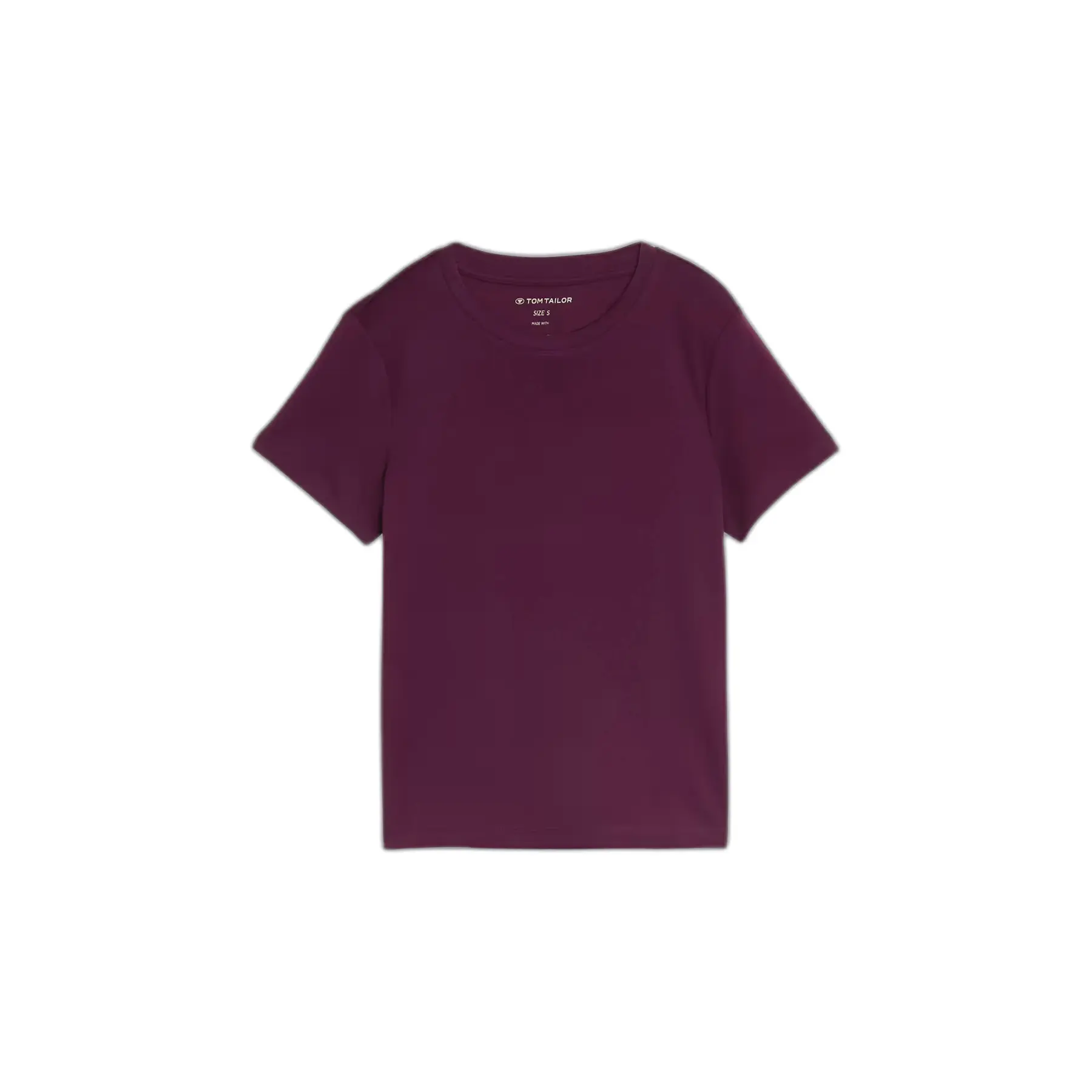 Dames-T-shirt met ronde hals Tom Tailor Basic Interlock