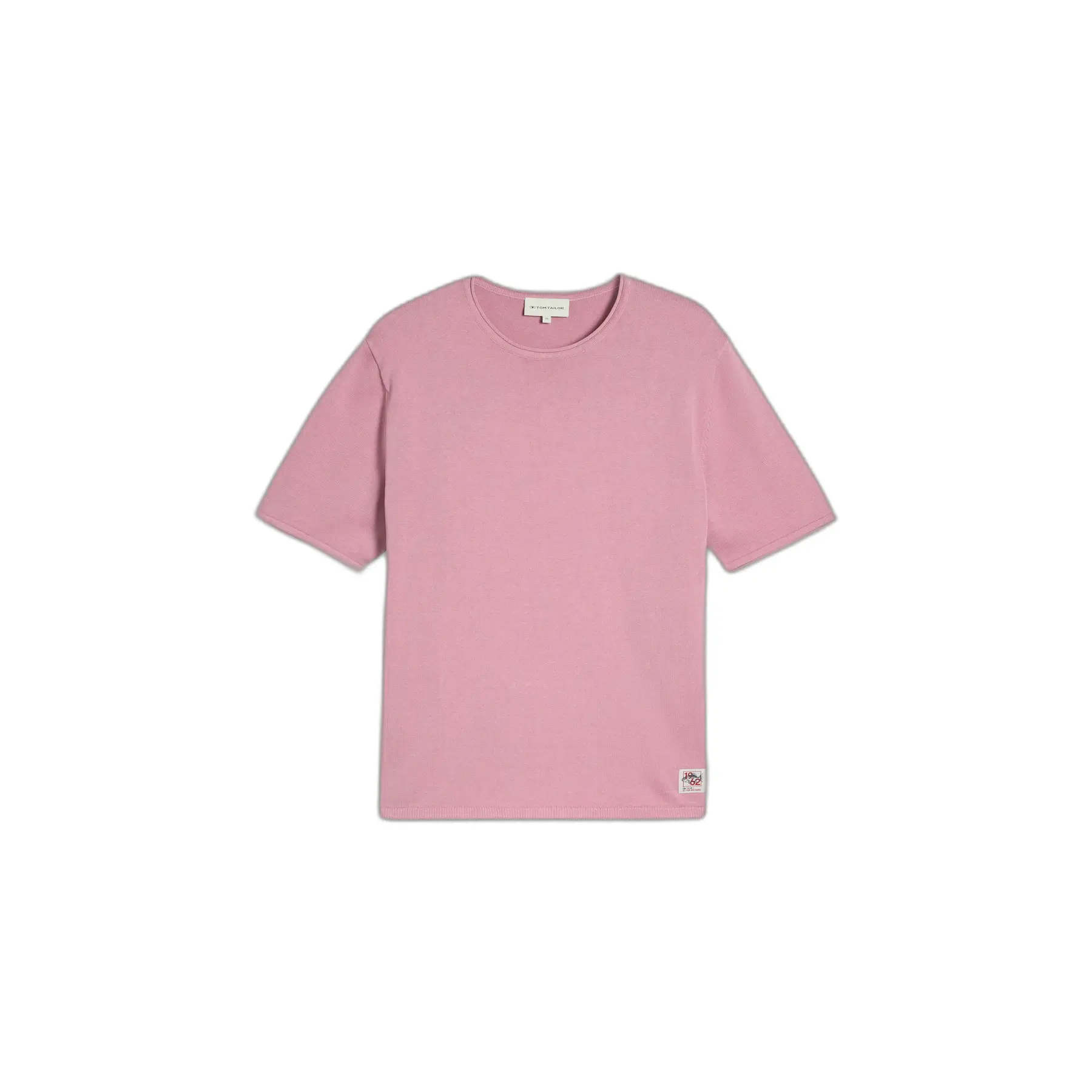Kortgedetailleerd T-shirt met Verbleekte Mouwen Tom Tailor