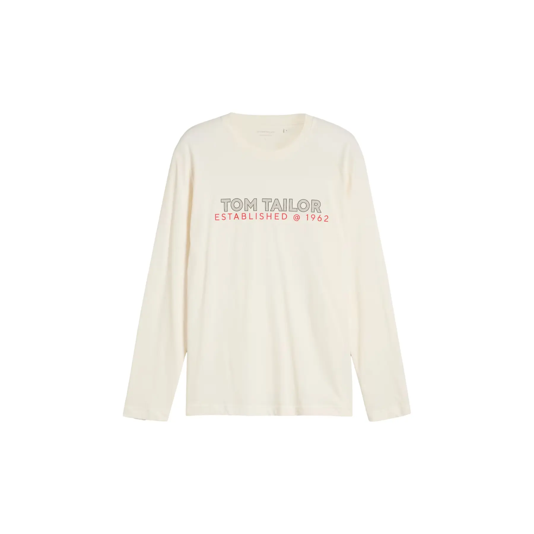 T-shirt maniche lunghe stampato in cotone Tom Tailor