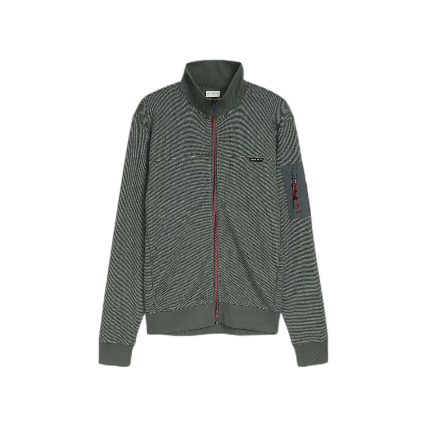 Giacca zippata strutturata con colletto alto Tom Tailor