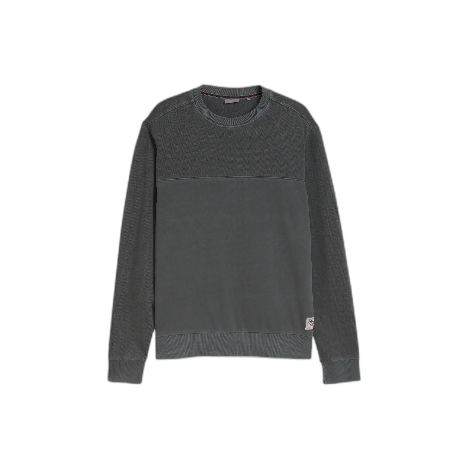 Tom Tailor - Sweatshirt met used-look - Maat XXL - Tarmac Grey