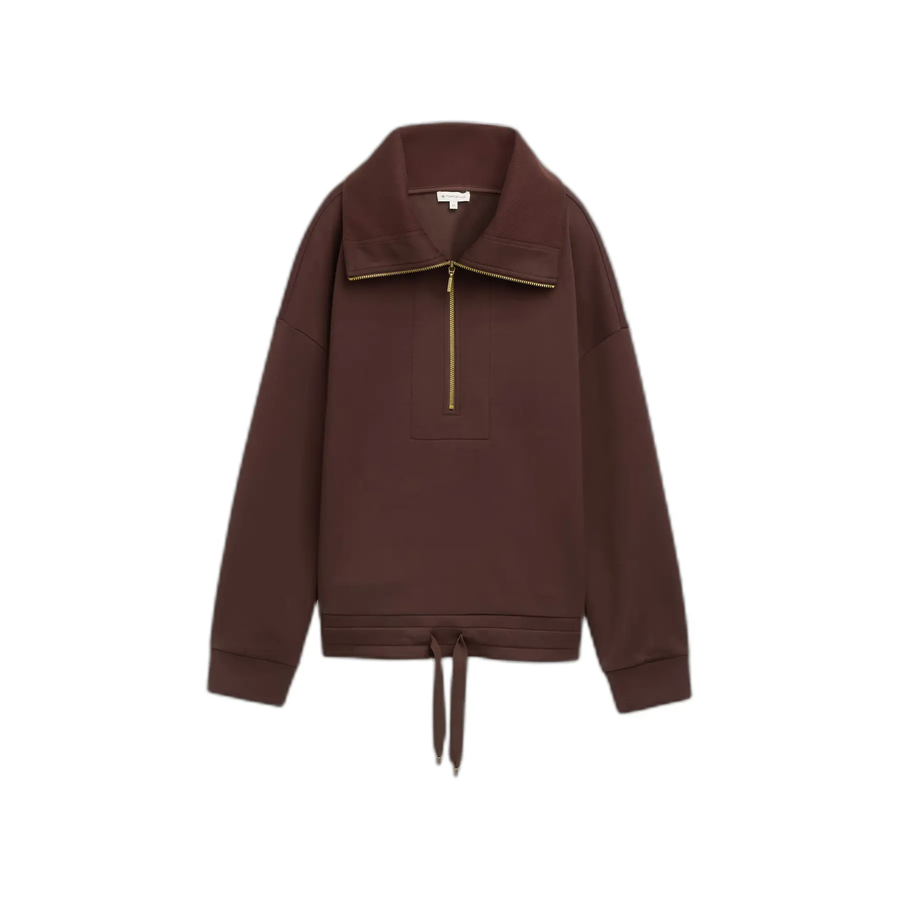 Felpa con zip scuba donna Tom Tailor
