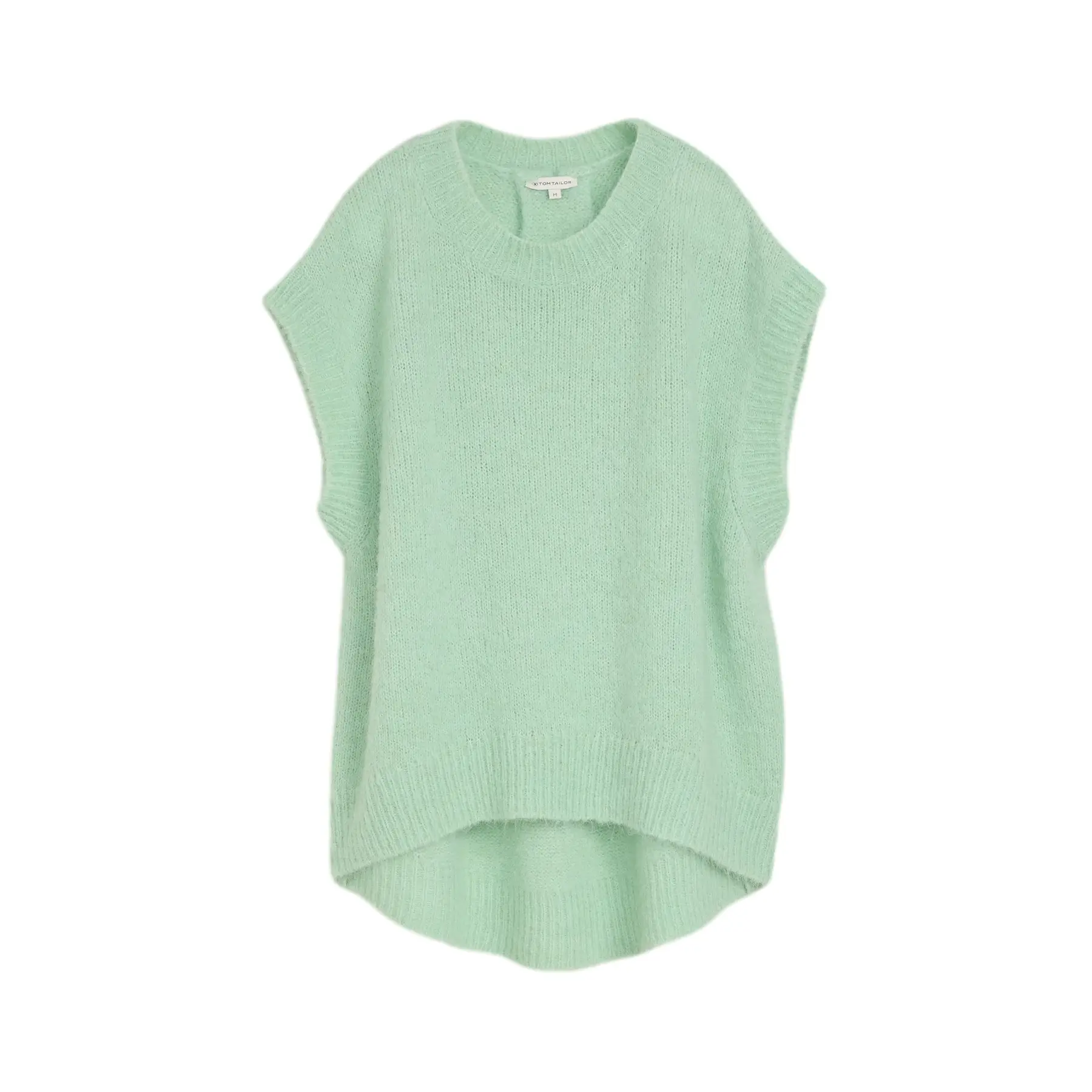 Ärmellose Strickweste mit abgerundetem Saum Damen Tom Tailor