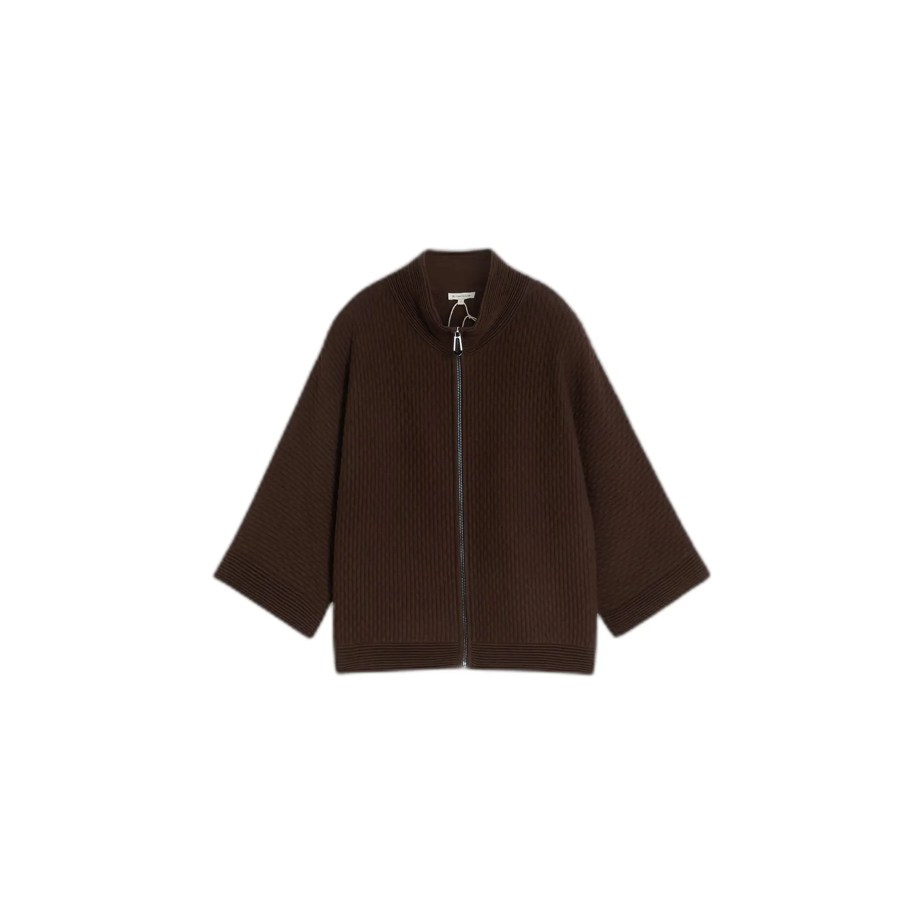 Cardigan zipato in maglia effetto bolla strutturato donna Tom Tailor